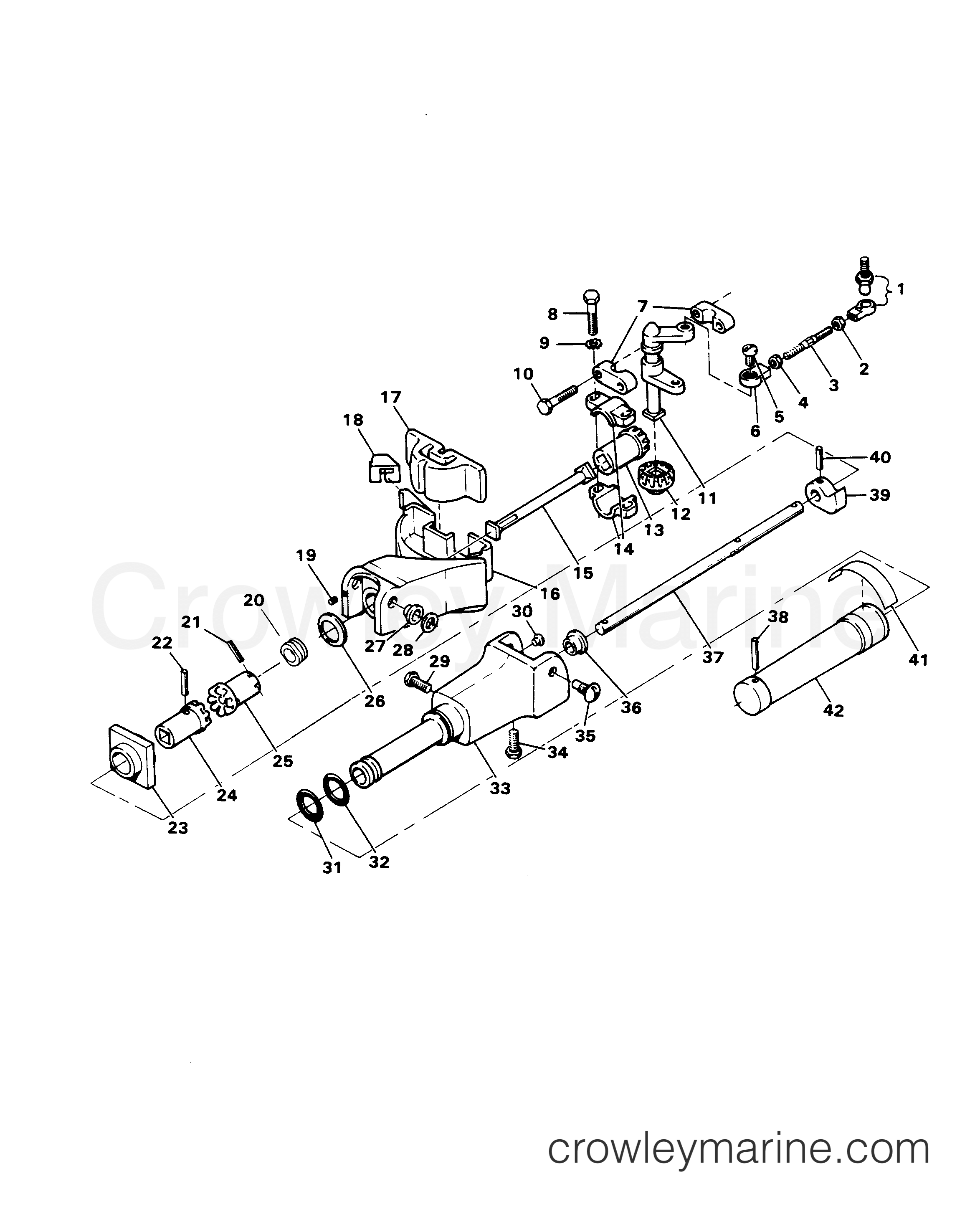 1982 Outboard 7.5 - H0072H82E - STEERING ARM