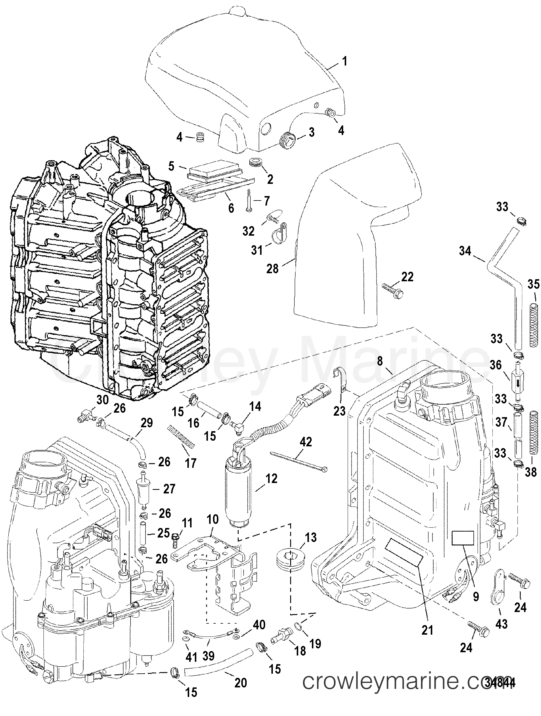 1999 Outboard 225DFI [CXL] - 7225484HD - AIR HANDLER