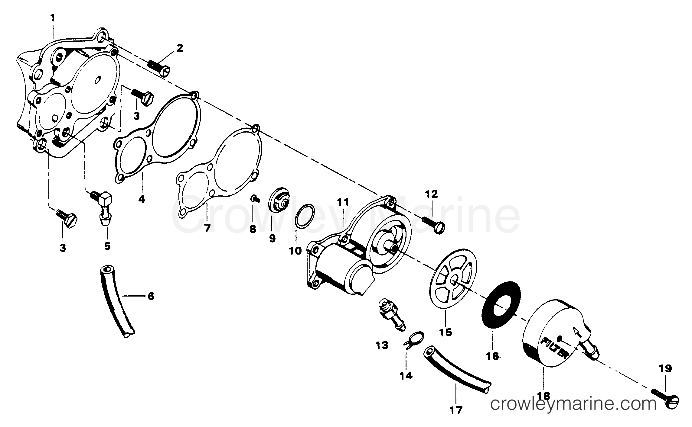 1984 Outboard 50 - 507FC4A [Force] - FUEL PUMP