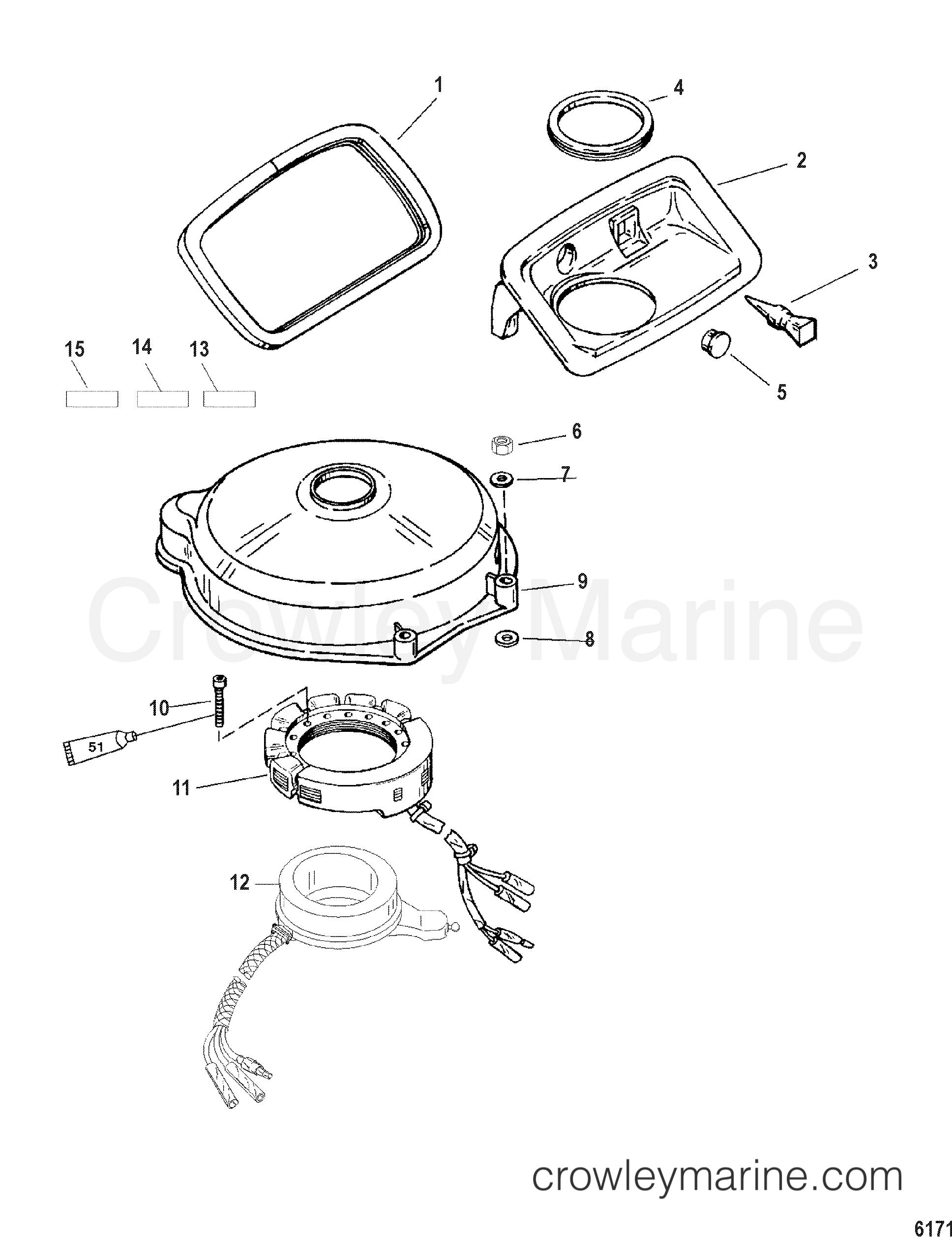 2006 Outboard 40 [EO] - 1041302FF - STATOR/TRIGGER(ELECTRIC MODELS)