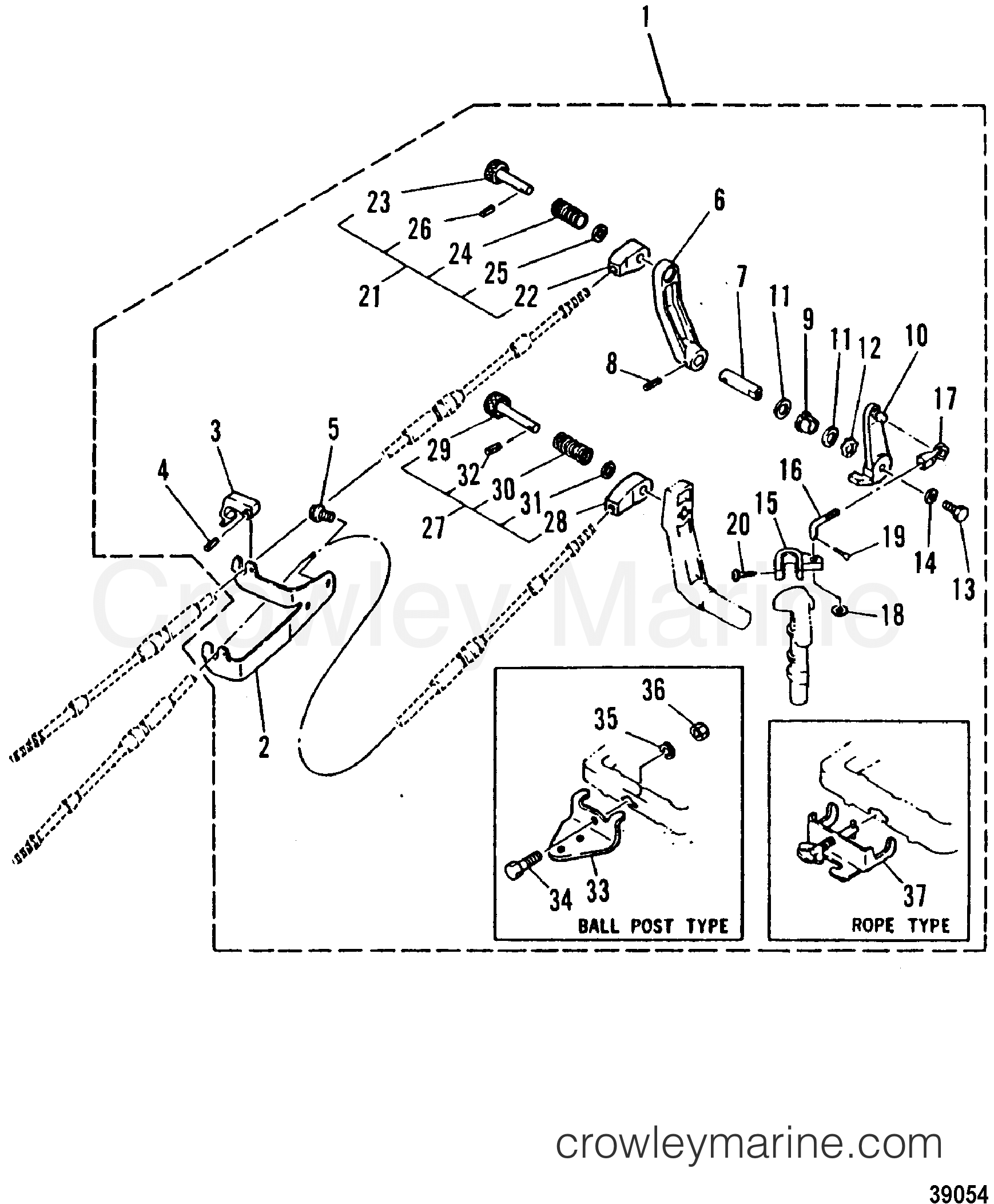 1978 Outboard 8 [M] - 7008208 - REMOTE CONTROL ATTACHING KIT
