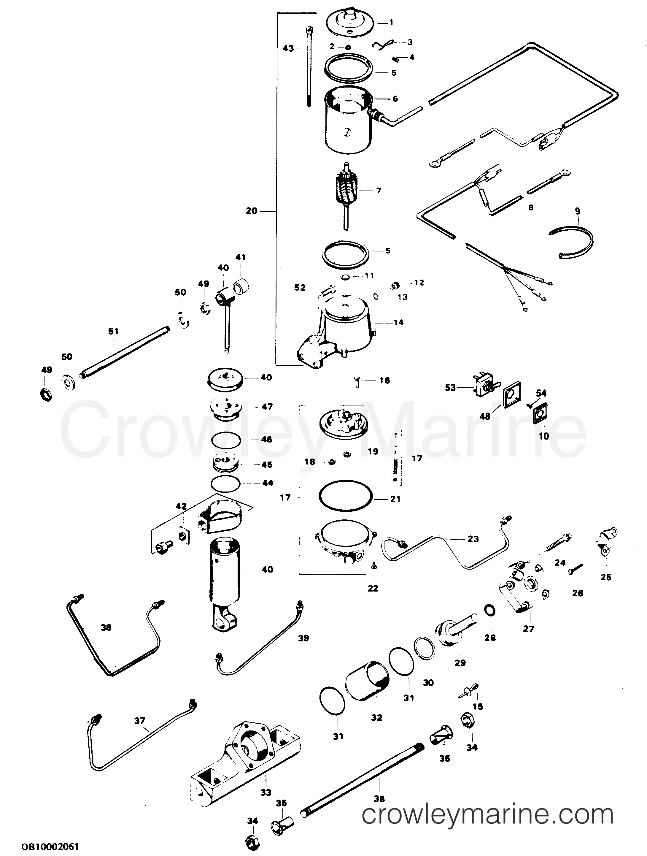 1986 Outboard 125 - 1258FC6B [Force] - POWER TRIM UNIT
