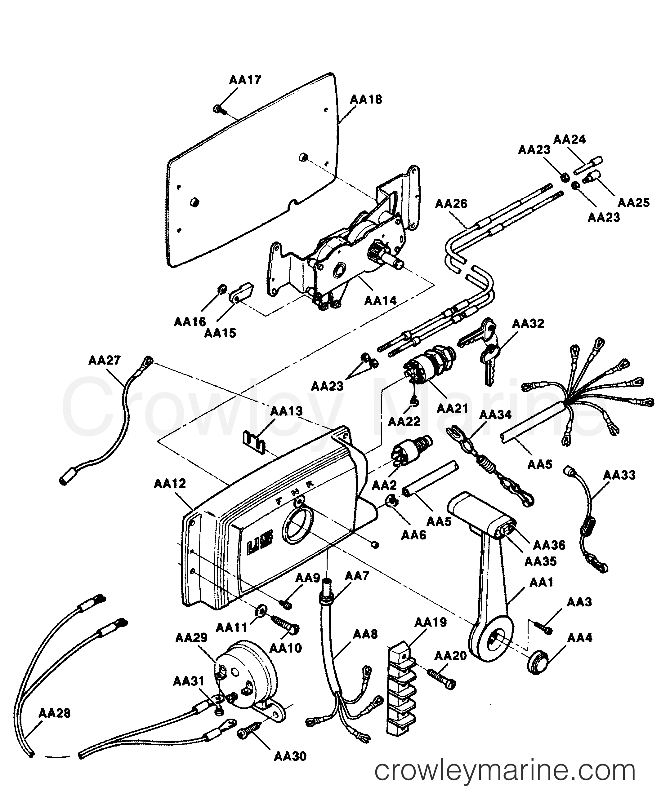 1991 Outboard 90 - 906F91A [Force] - REMOTE CONTROL