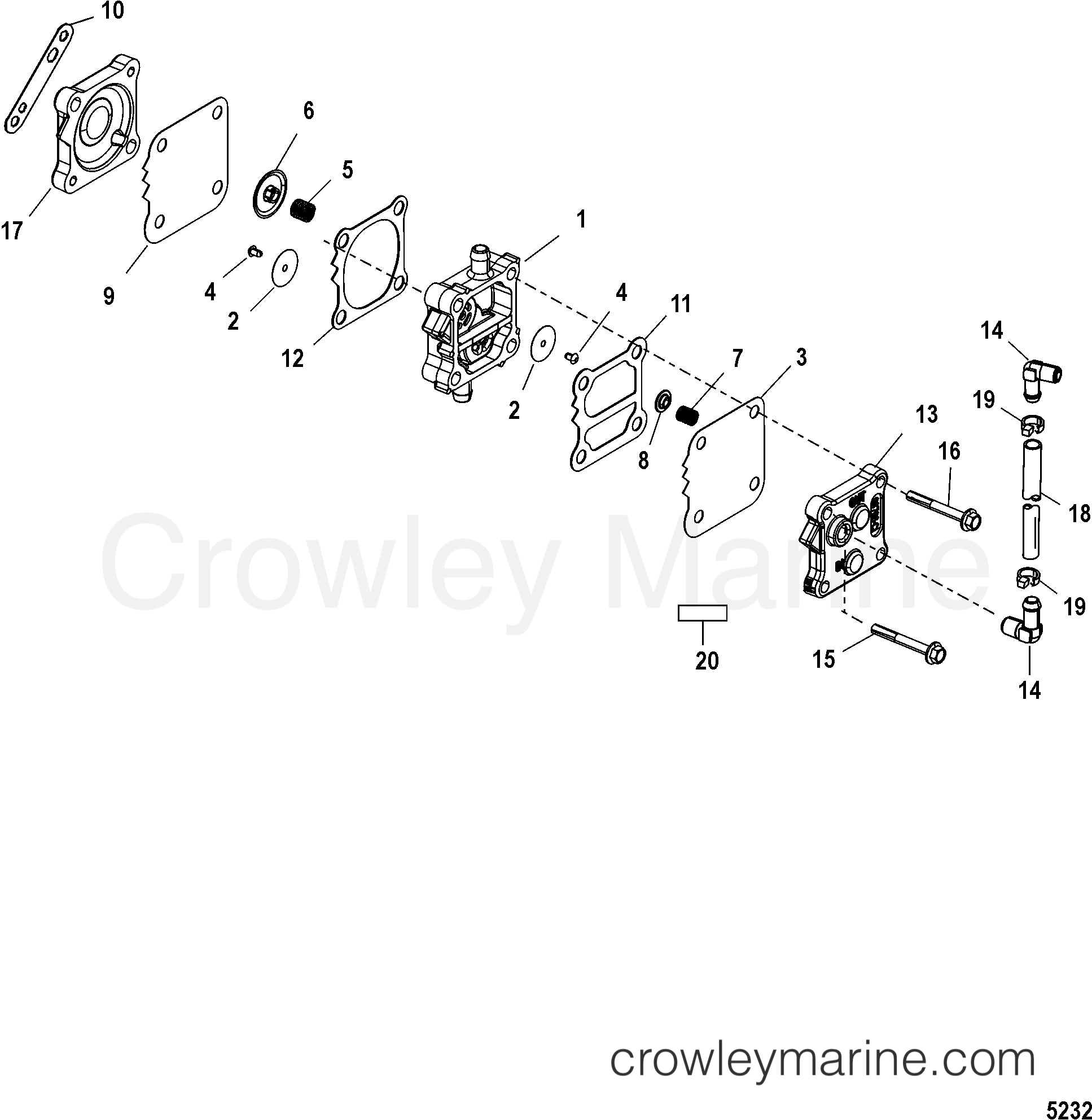 2002 Outboard 200 [XL SW] - 7200422LY - FUEL PUMP