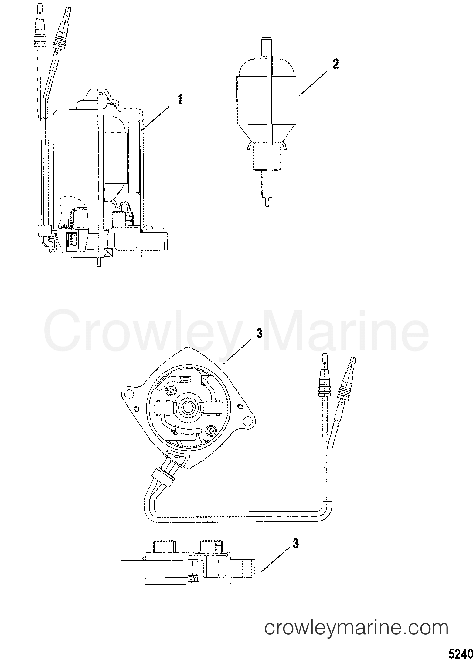 2000 Outboard 150DFI [XL DIG SW] - 7150D83JD - POWER TRIM MOTOR