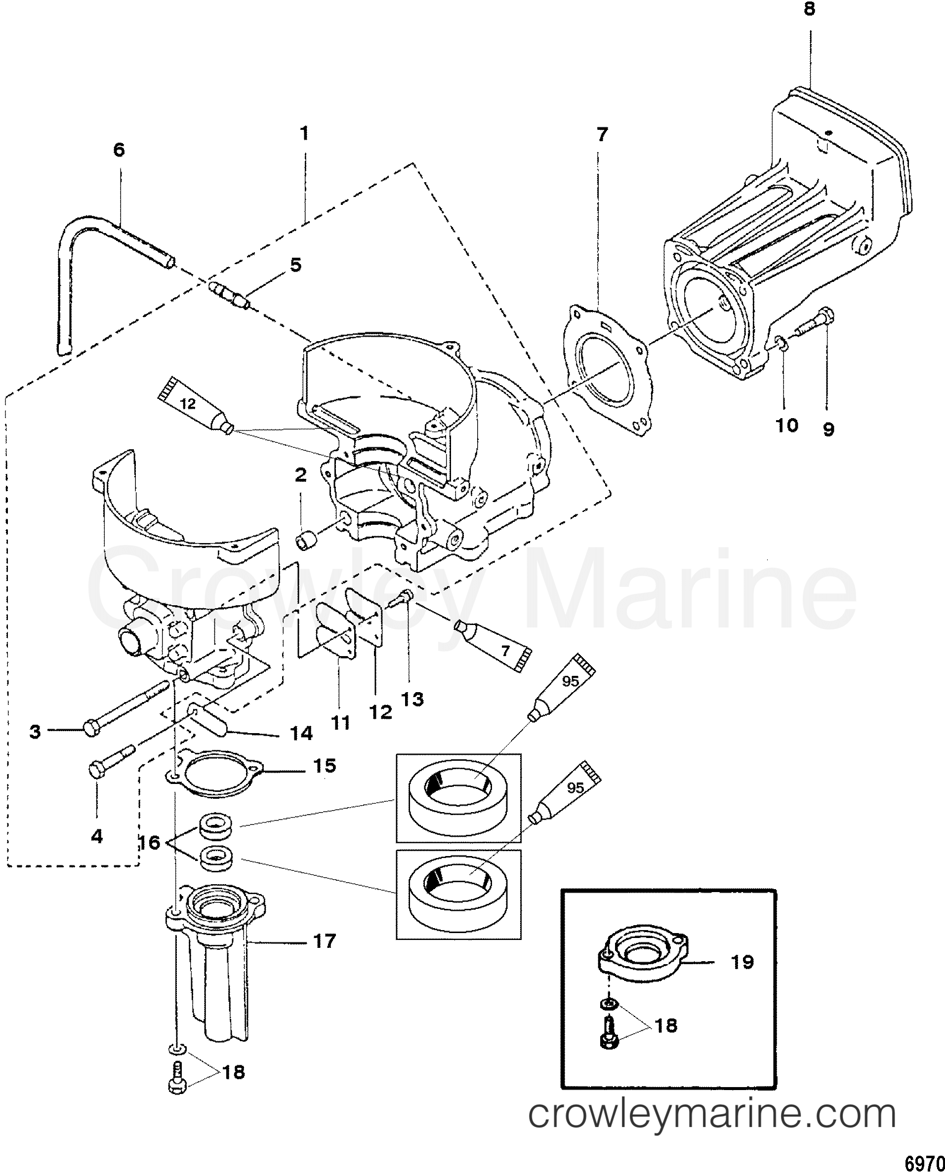 2006 Outboard 3.3 [ML] - 7003211UB - CYLINDER BLOCK