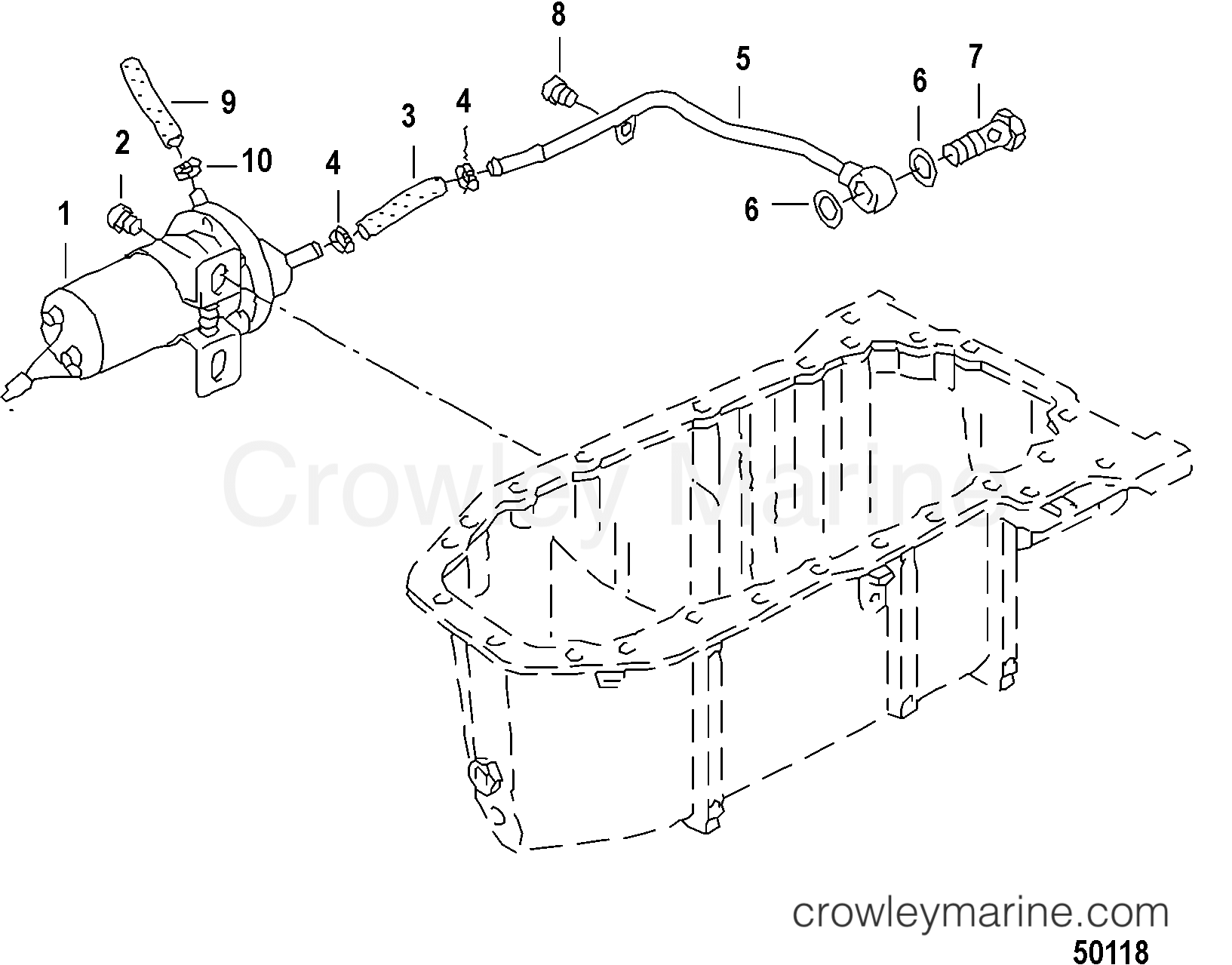 2012 Inboard Engine 2.5L TDI - 3D250010D - OIL EXTRACTION PUMP