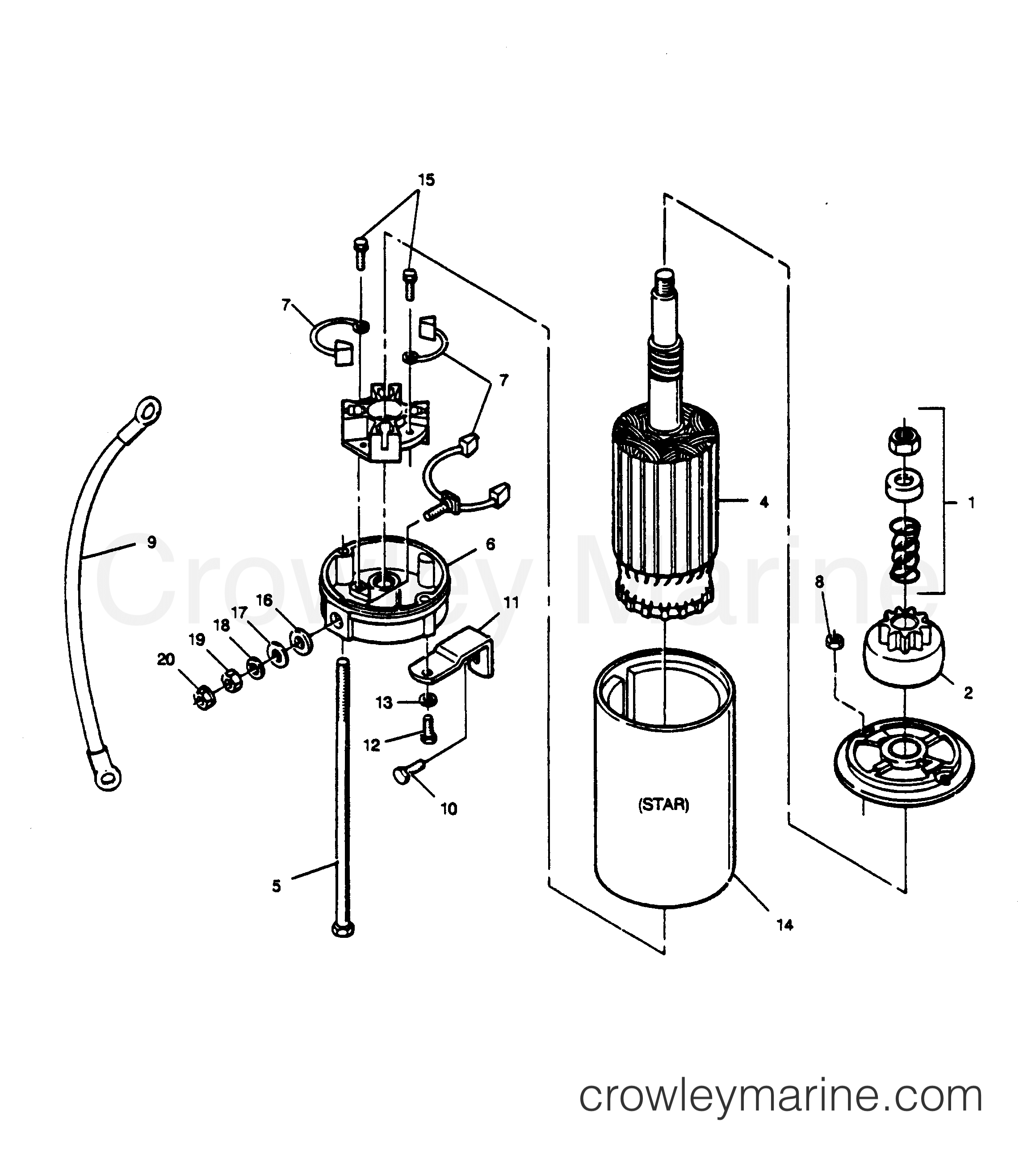 1989 Outboard 85 - 856F9H [Force] - STARTER