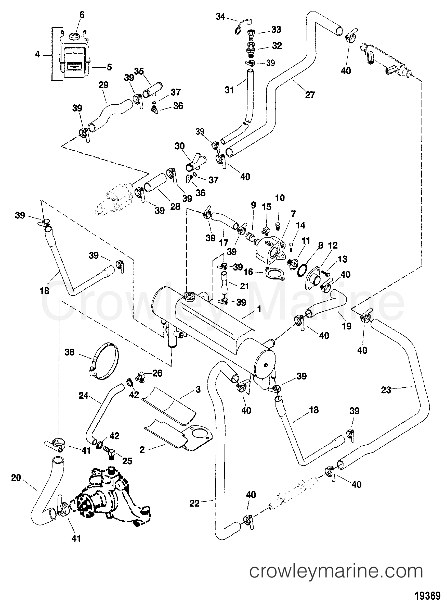 1998 Inboard Engine 350 MAG [MPI] - 344549DLT - CLOSED COOLING SYSTEM