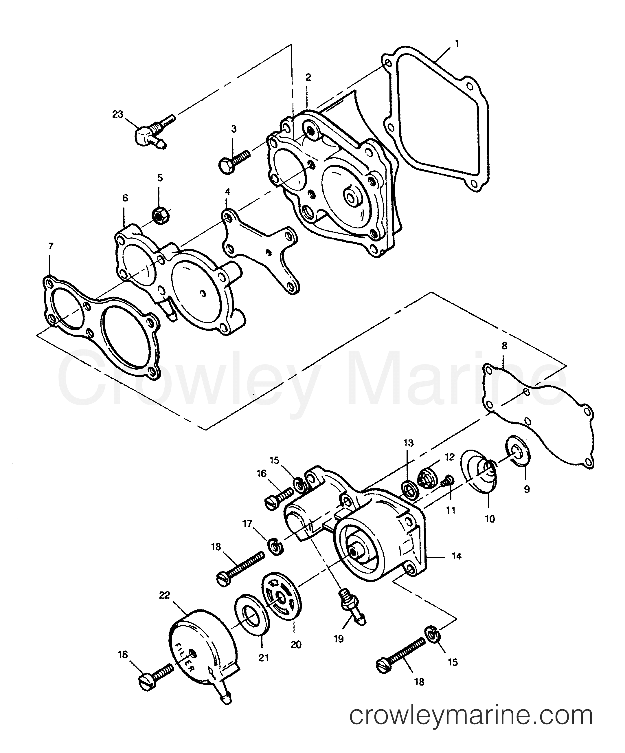 1991 Outboard 90 - 906P91C [Force] - FUEL PUMP
