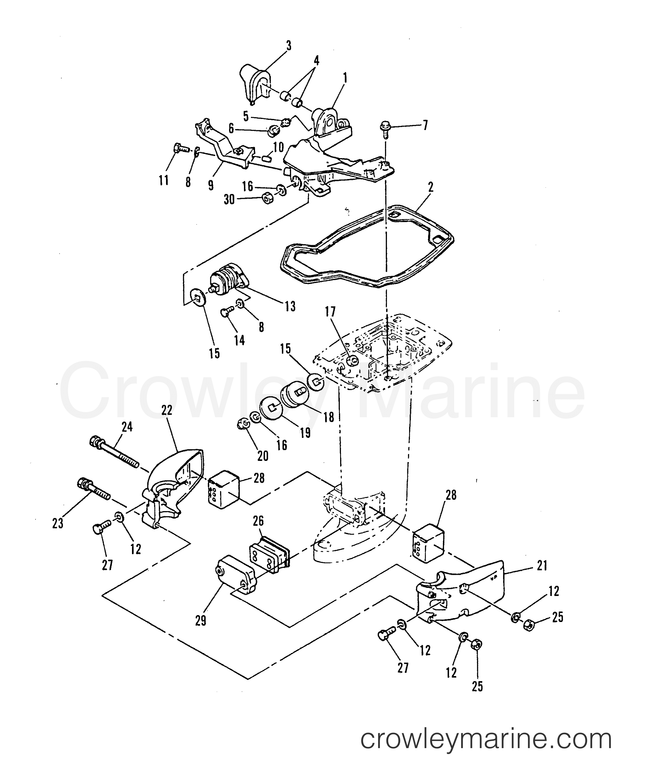 1986 Outboard 25 [ML] - 7026226 - MOUNTING SYSTEM