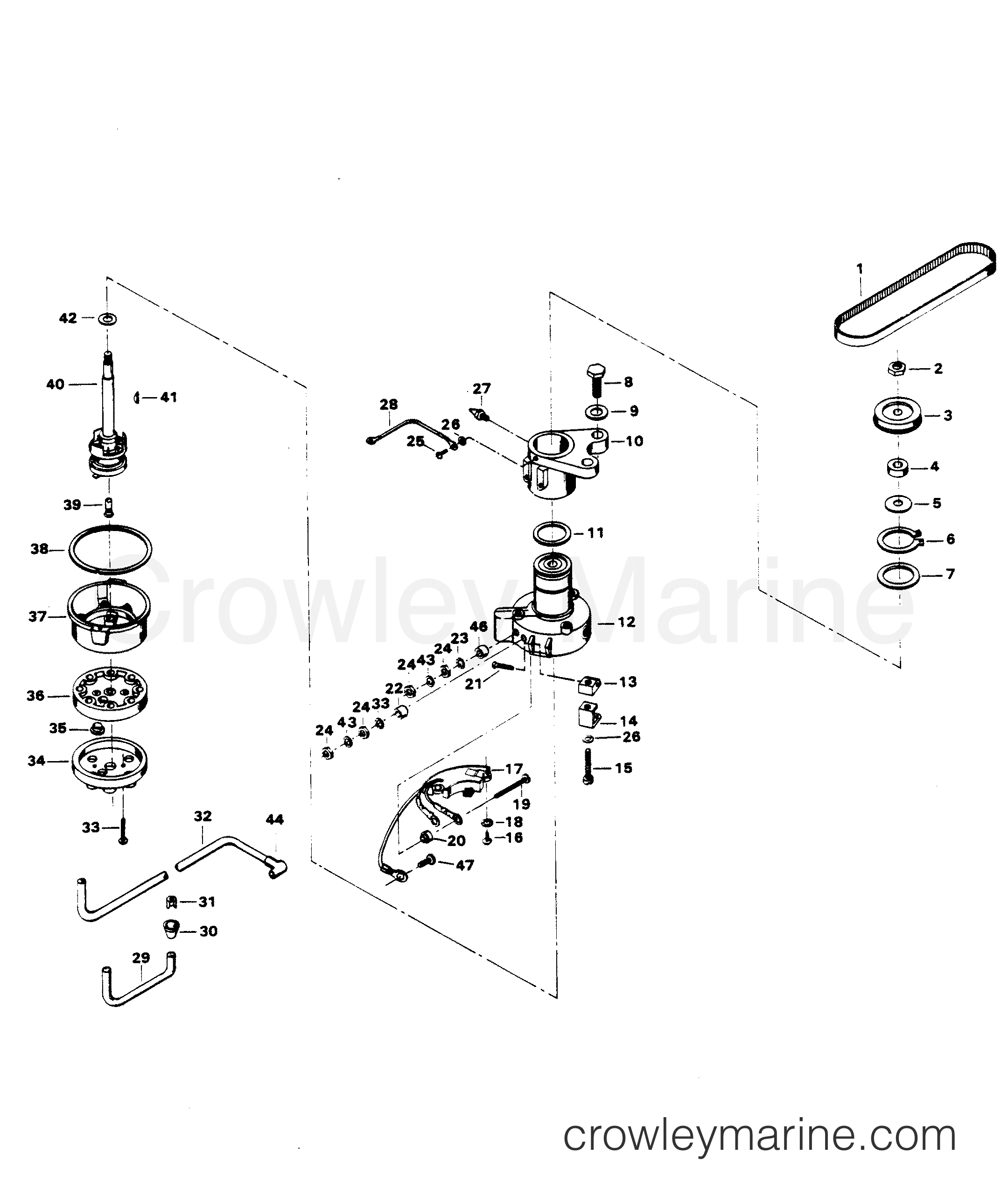 1981 Outboard 75 - H0758B81C - DISTRIBUTOR
