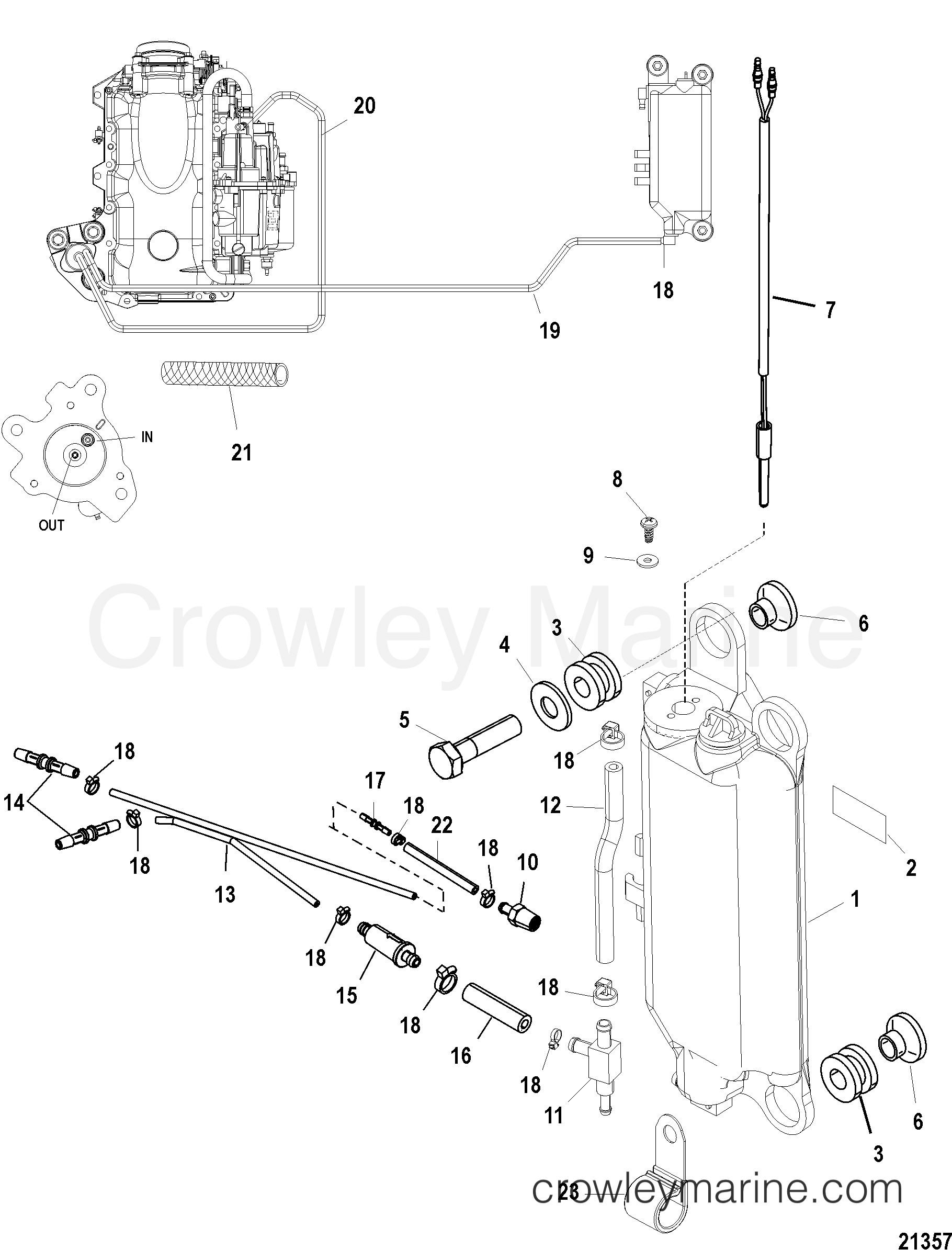 2006 Outboard 200EFI [XL SW] - 7200423UY - OIL TANK