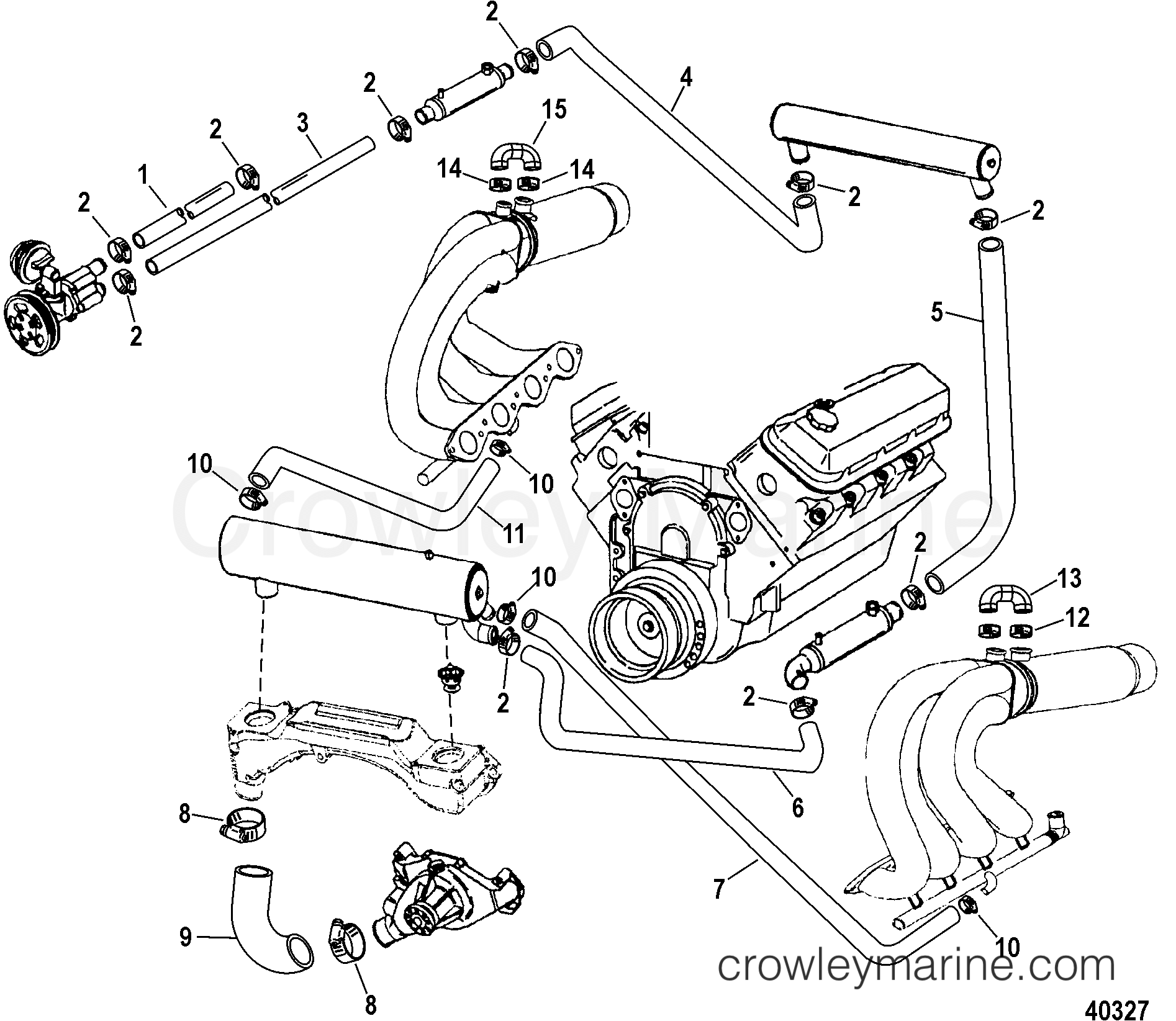 WATER HOSES(SEA WATER) 2009 Race Stern Drive 662SCIEU [NXT1 DRVLN