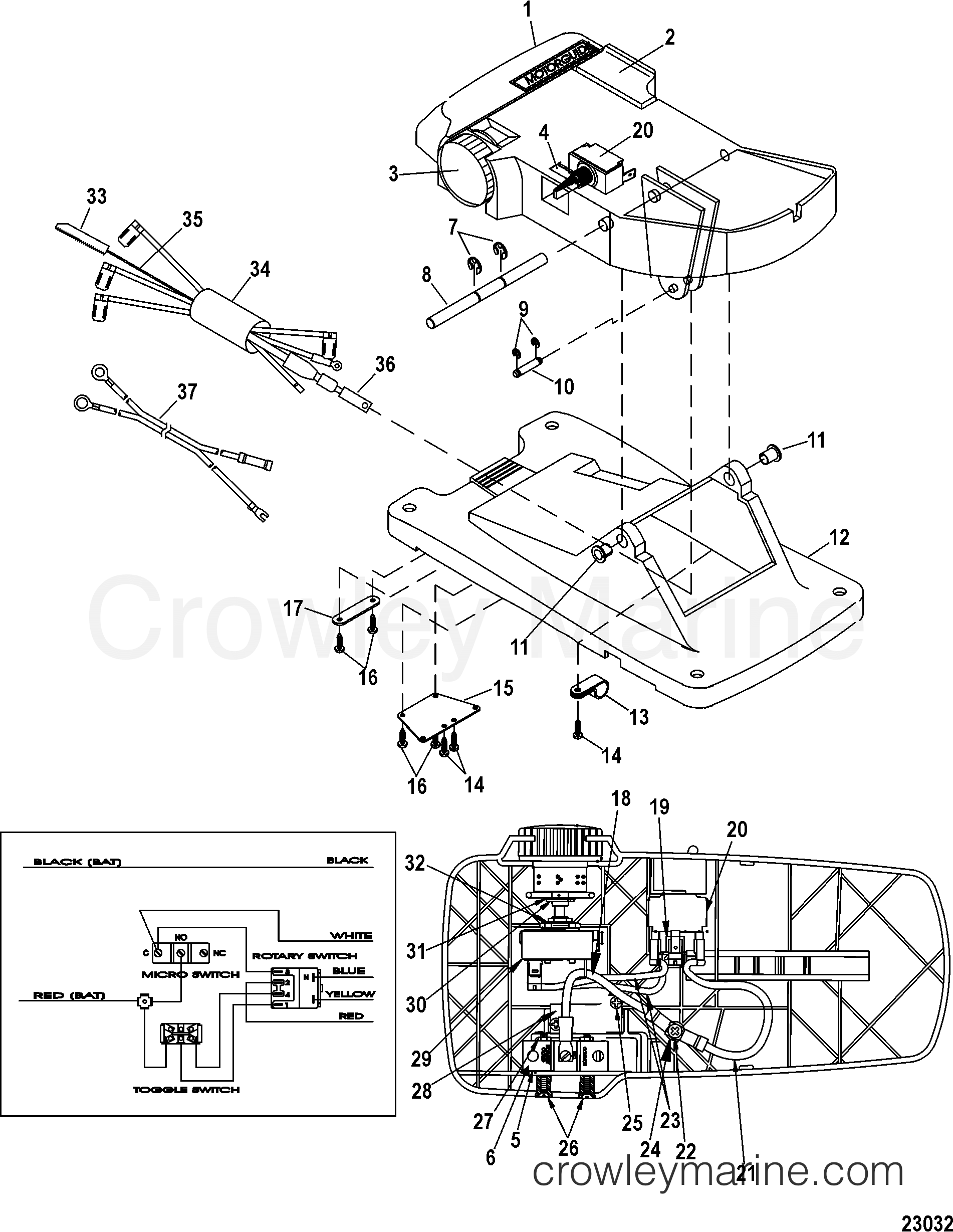 FOOT PEDAL ASSEMBLY(M899722T) 2003 921210031 Crowley Marine