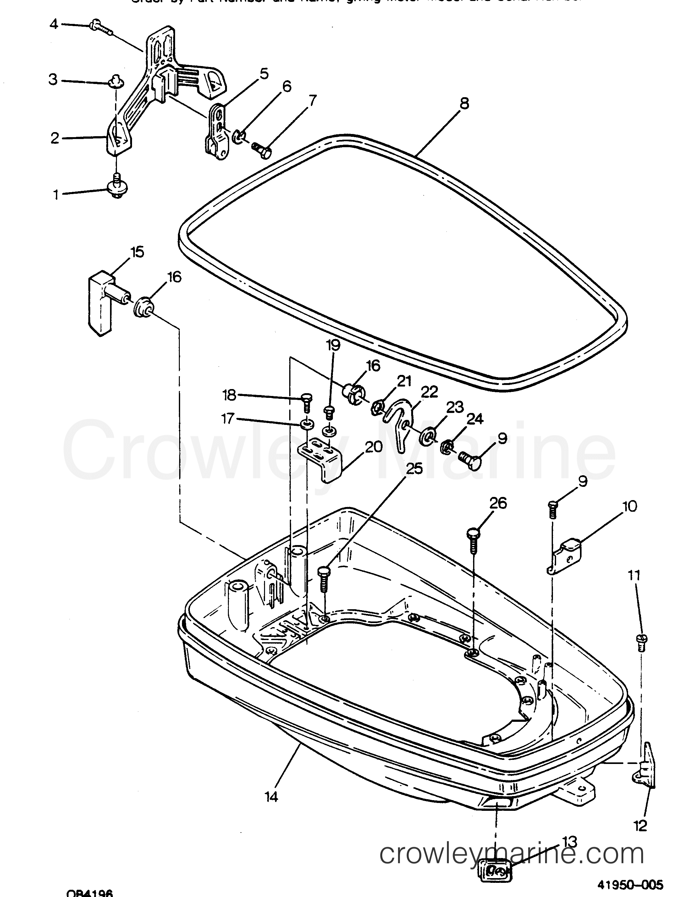 1988 Outboard 85 - 856X8B [Force] - SUPPORT PLATE