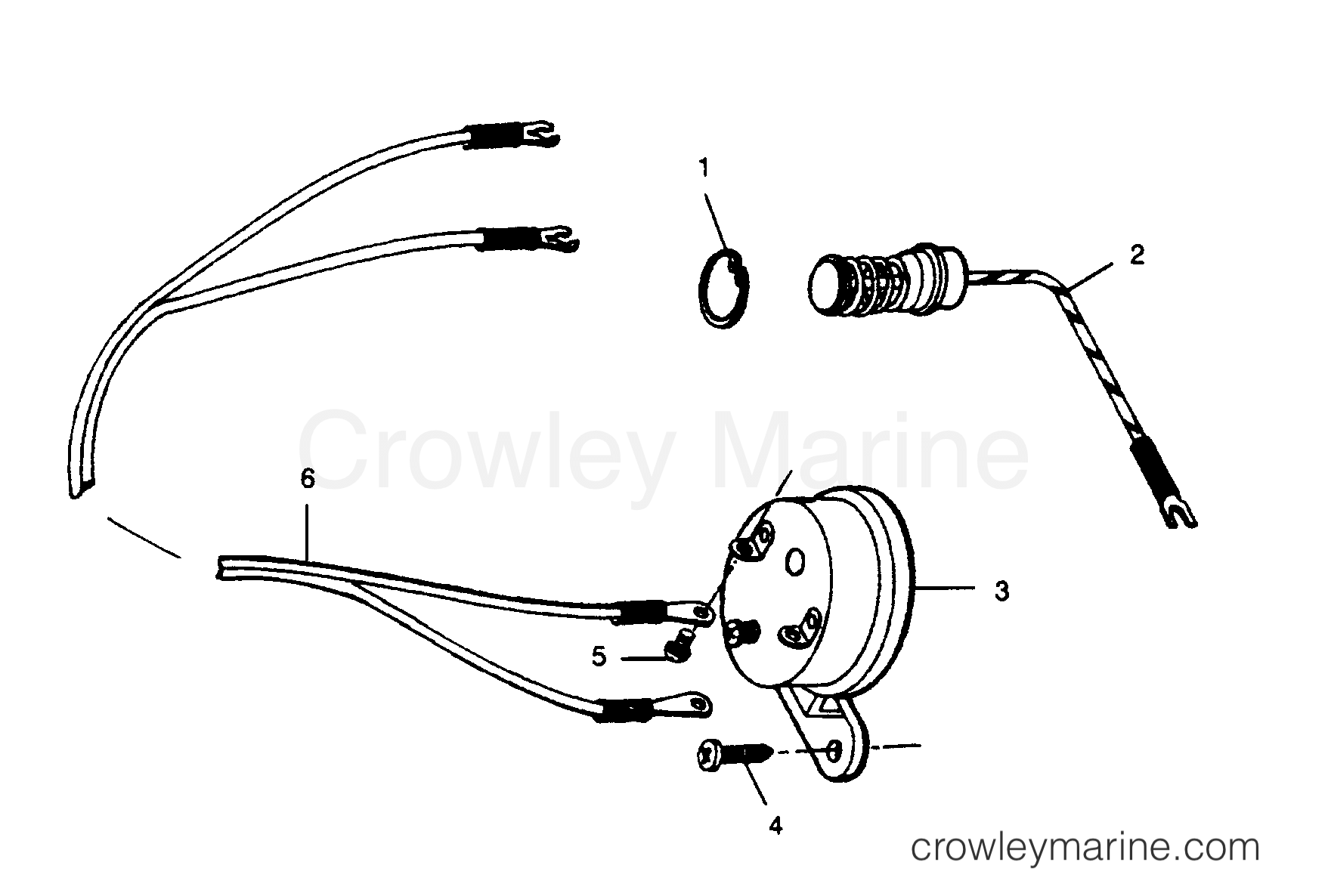 1990 Outboard 50 - 507F90A [Force] - OVERHEAT BUZZER