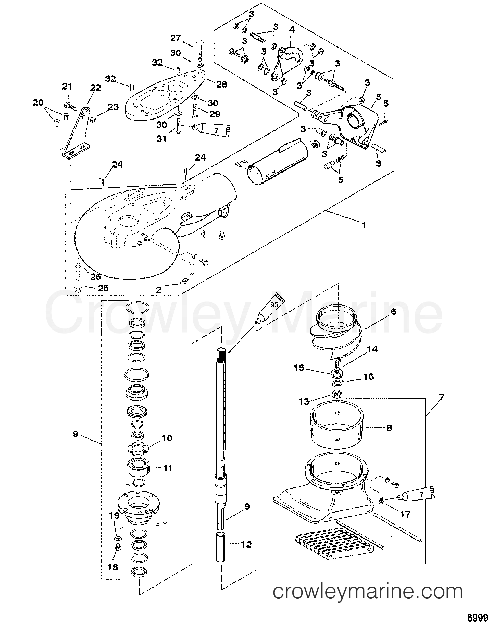 JET PUMP ASSEMBLY - 2003 Mercury Outboard 40 [ELPTO] 1043412AD