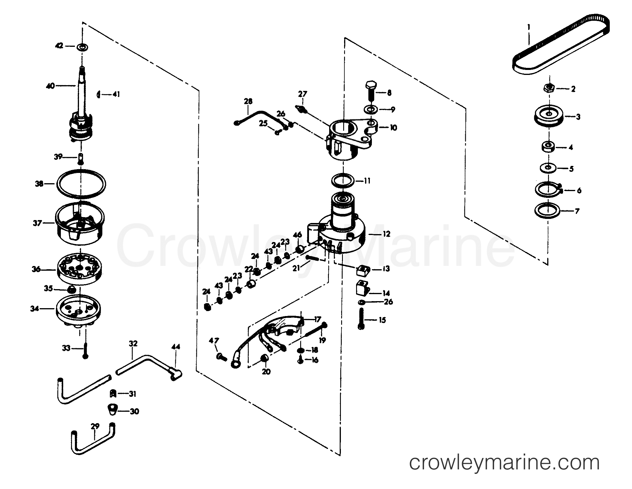 1980 Outboard 85 - H0858B80C - DISTRIBUTOR