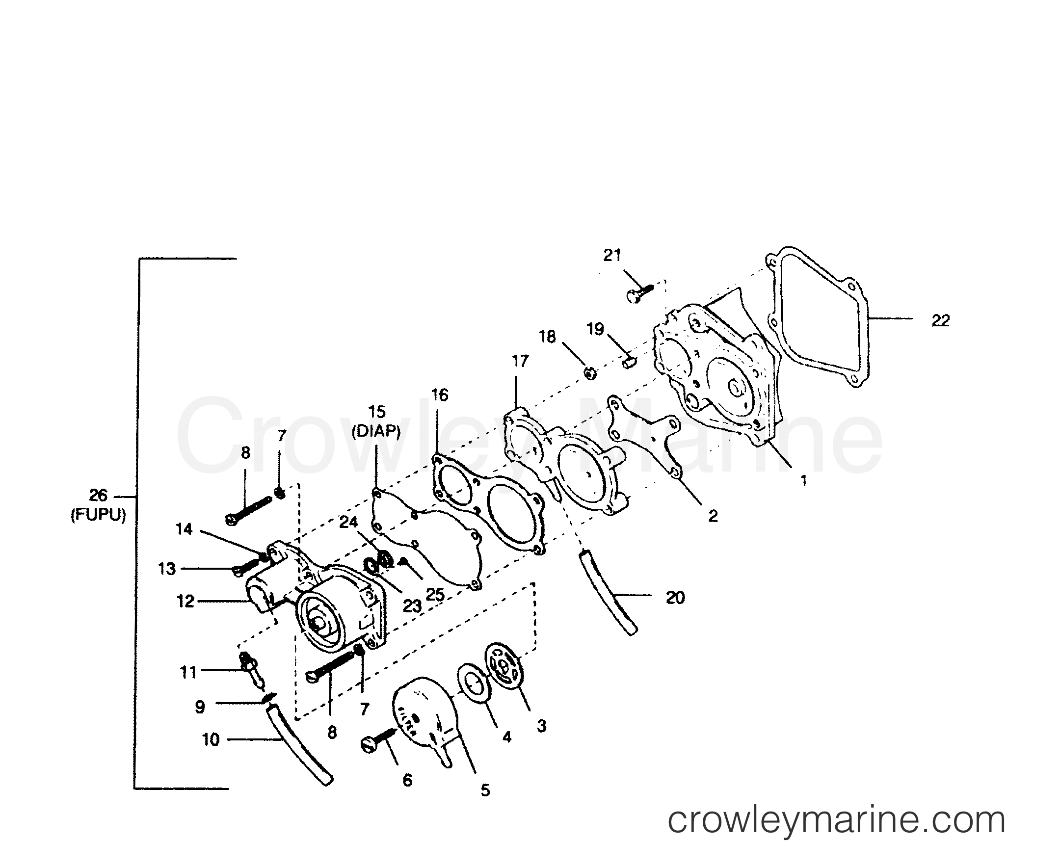 1991 Outboard 50 - 507A91C [Force] - FUEL PUMP