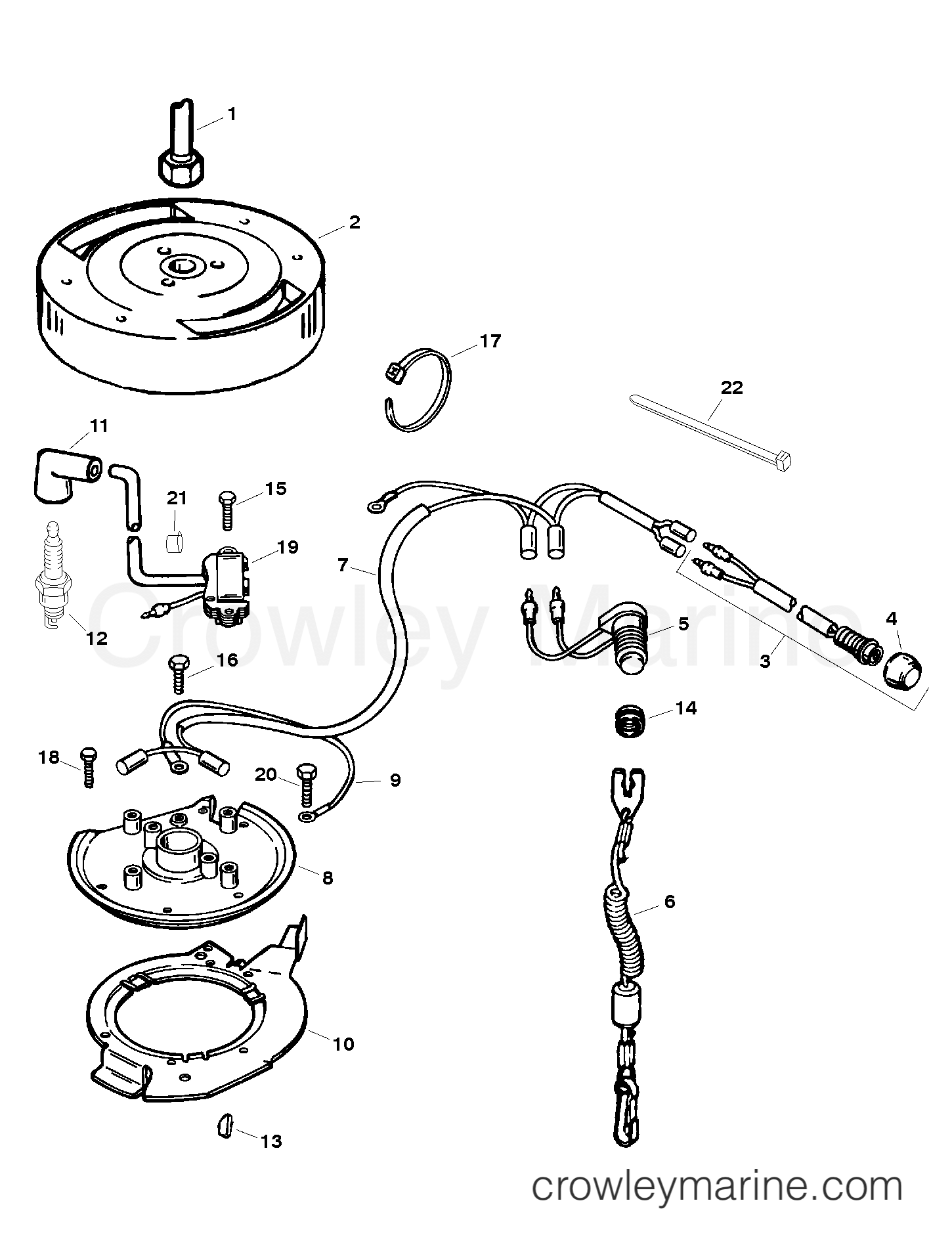 1998 Outboard 15 - H015201US [MH] - IGNITION SYSTEM