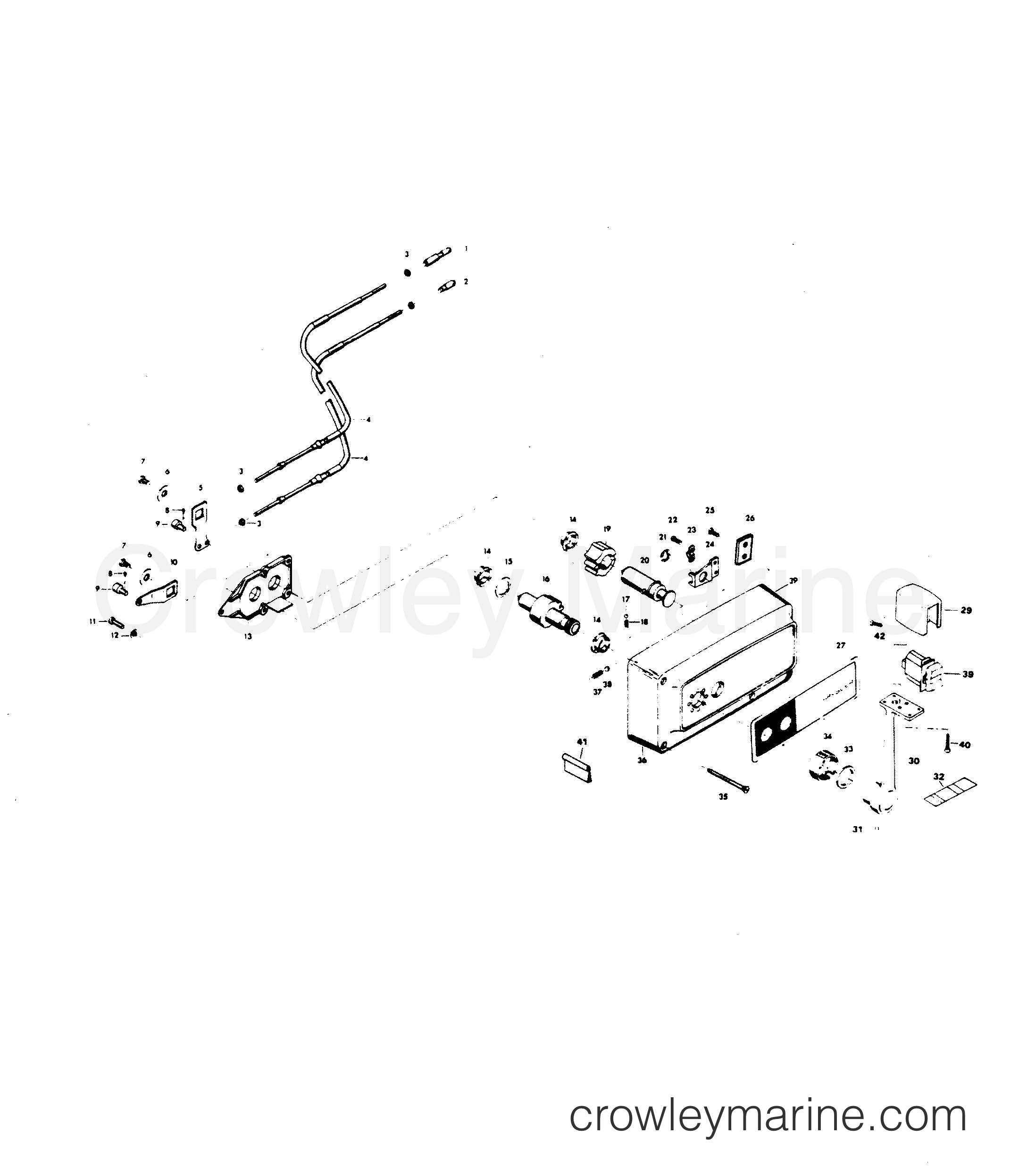 1983 Outboard 105 - H1058V83H - REMOTE CONTROL
