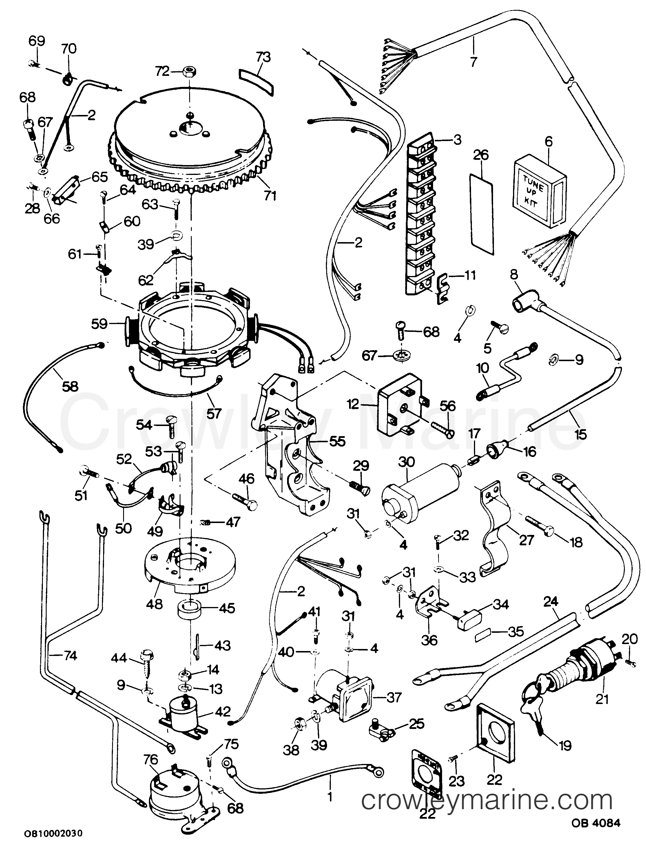 1986 Outboard 50 - 507FC6A [Force] - ALTERNATOR AND ELECTRICAL COMPONENTS
