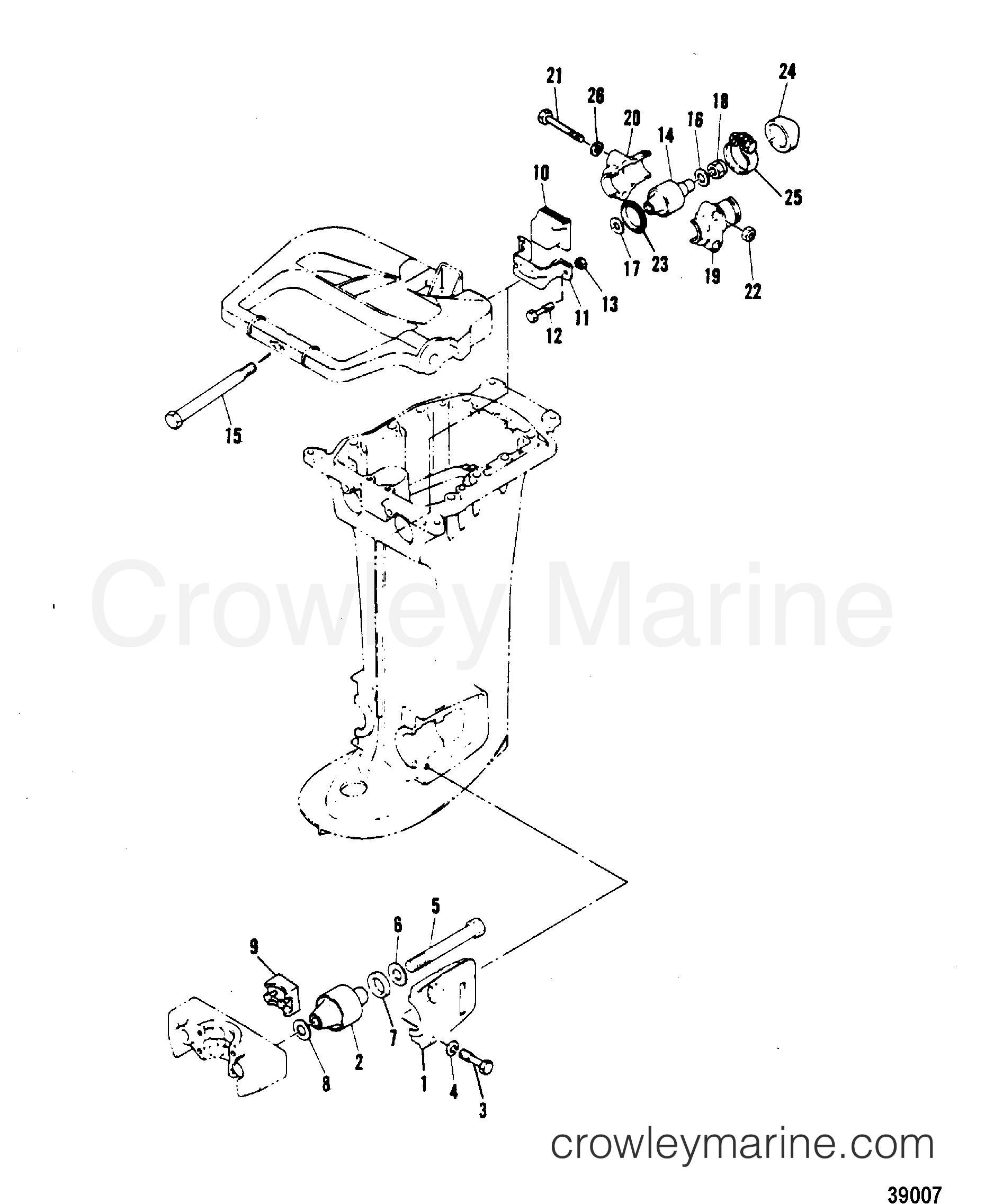 1989 Outboard 40 [ELO] - 7040312PU - MOUNTING SYSTEM