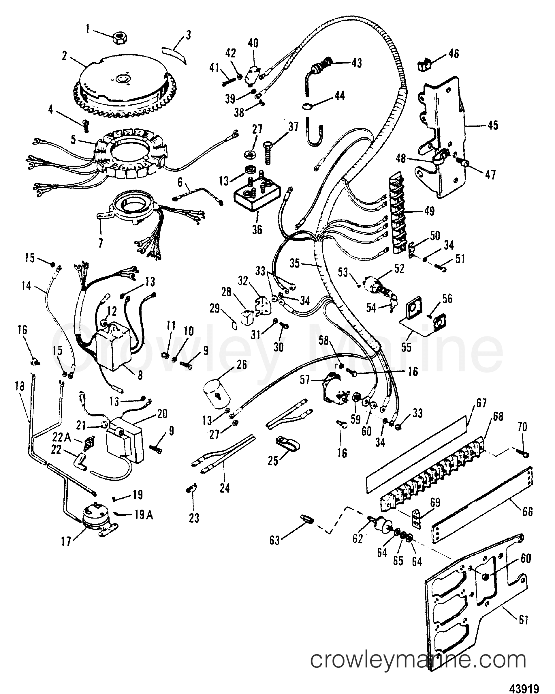 1992 Outboard 90 - H0908E92C [C] - IGNITION COMPONENTS(91E MODELS)