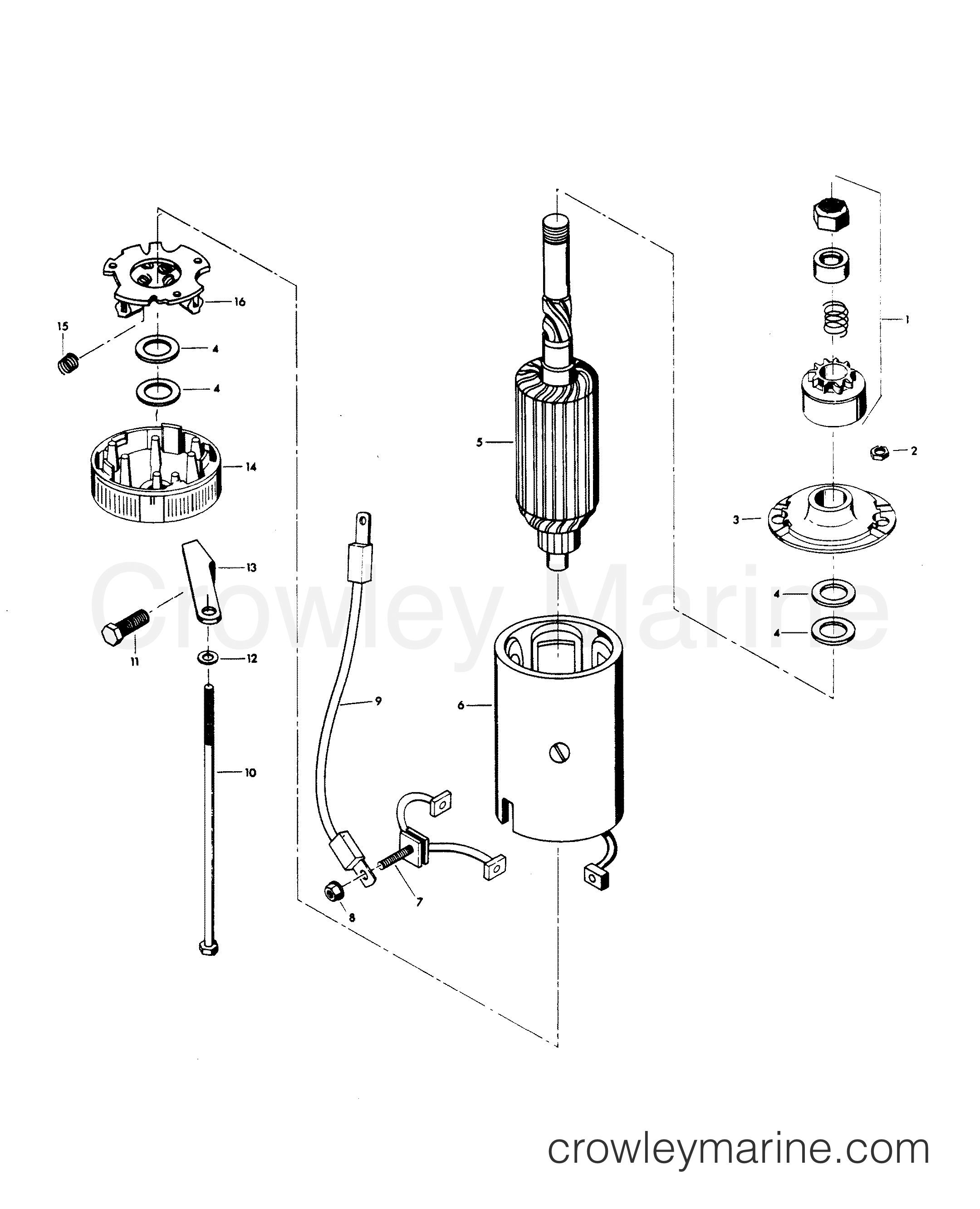 1982 Force Outboard 140 - H1408H82D - STARTER