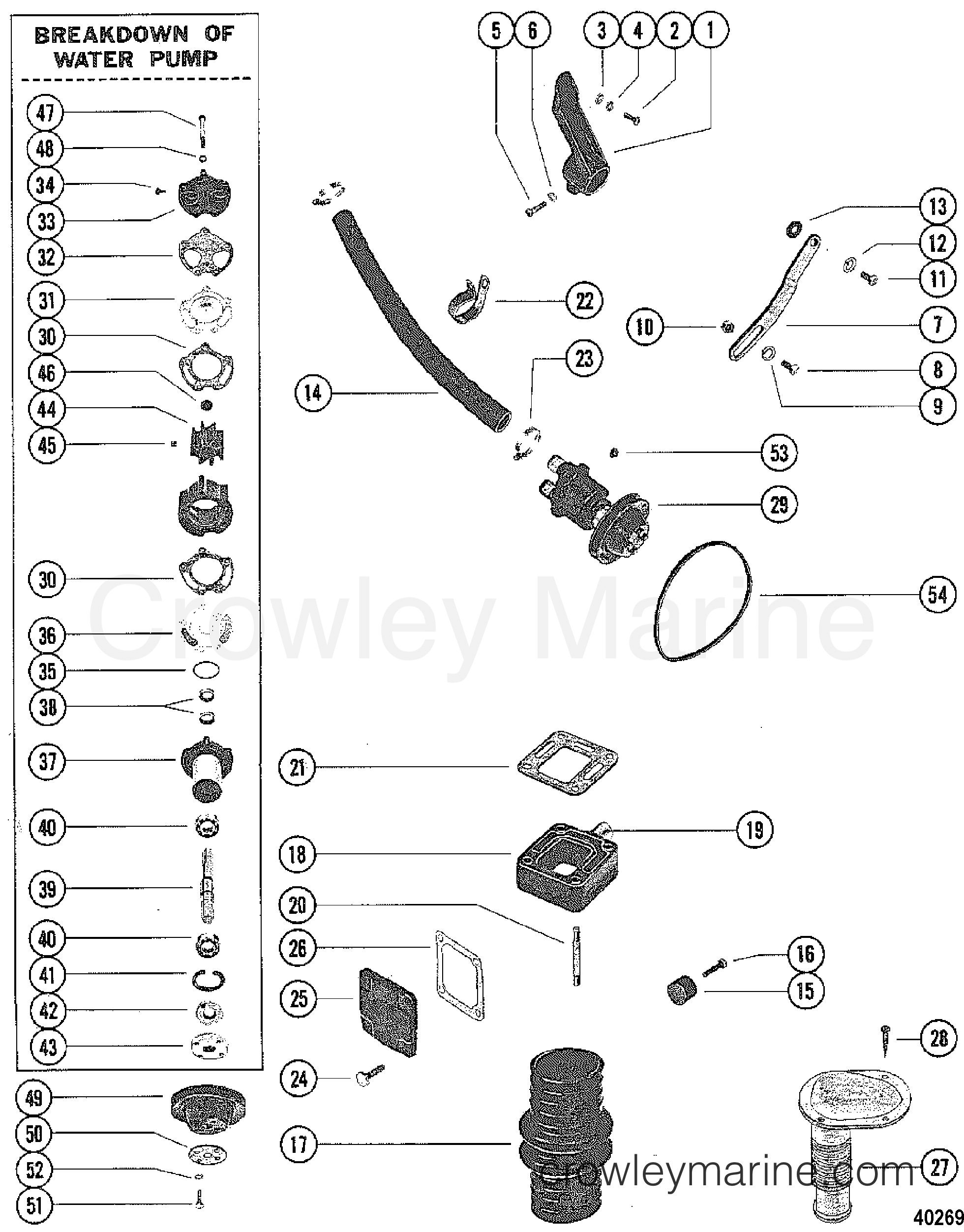 FRESH WATER COOLING INSTALLATION KIT 1981 Mercruiser 228 228801