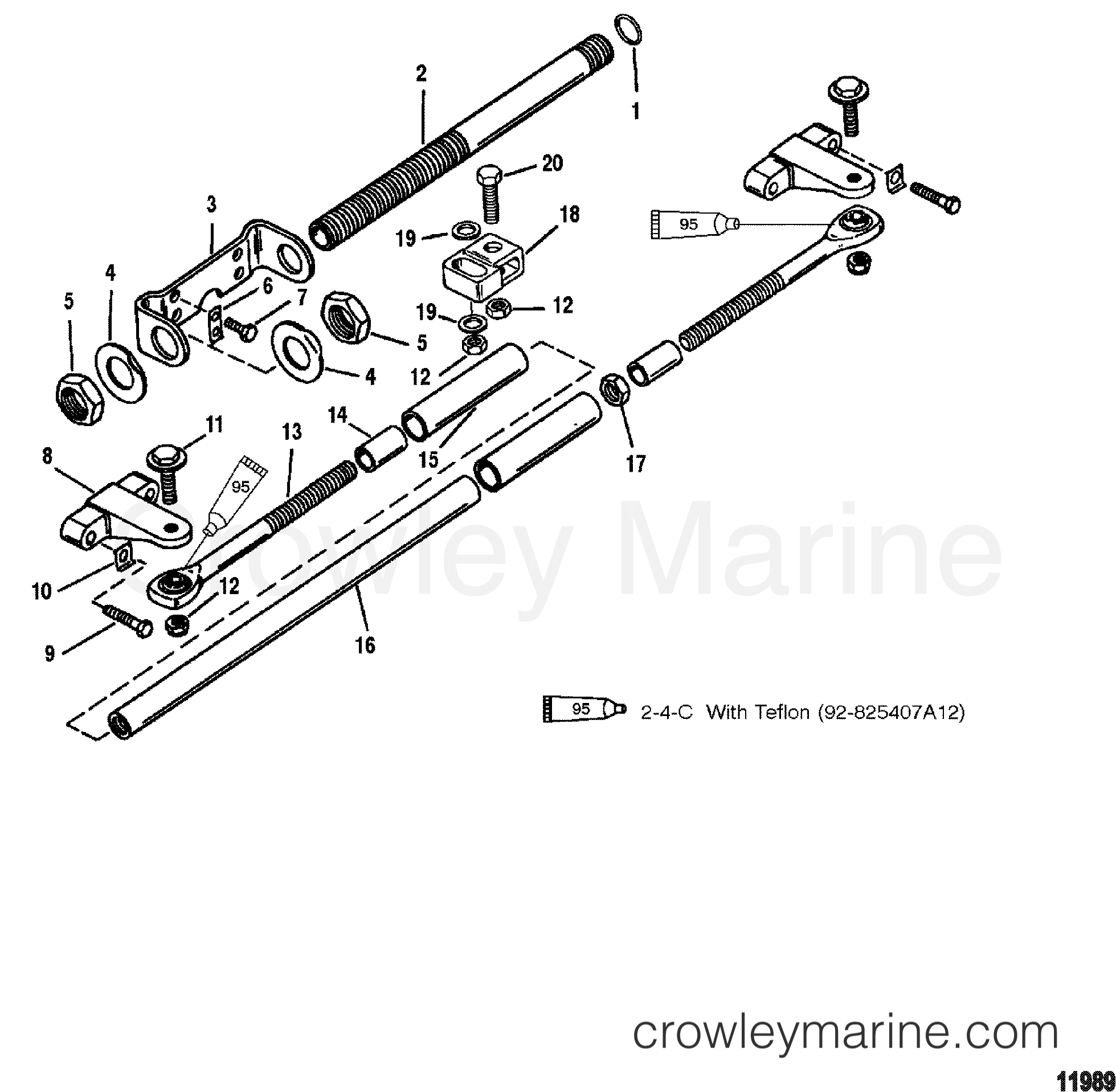 1997 Outboard 200 [JET 140] - 7200472FD - DUAL ENGINE EXTENSION KIT
