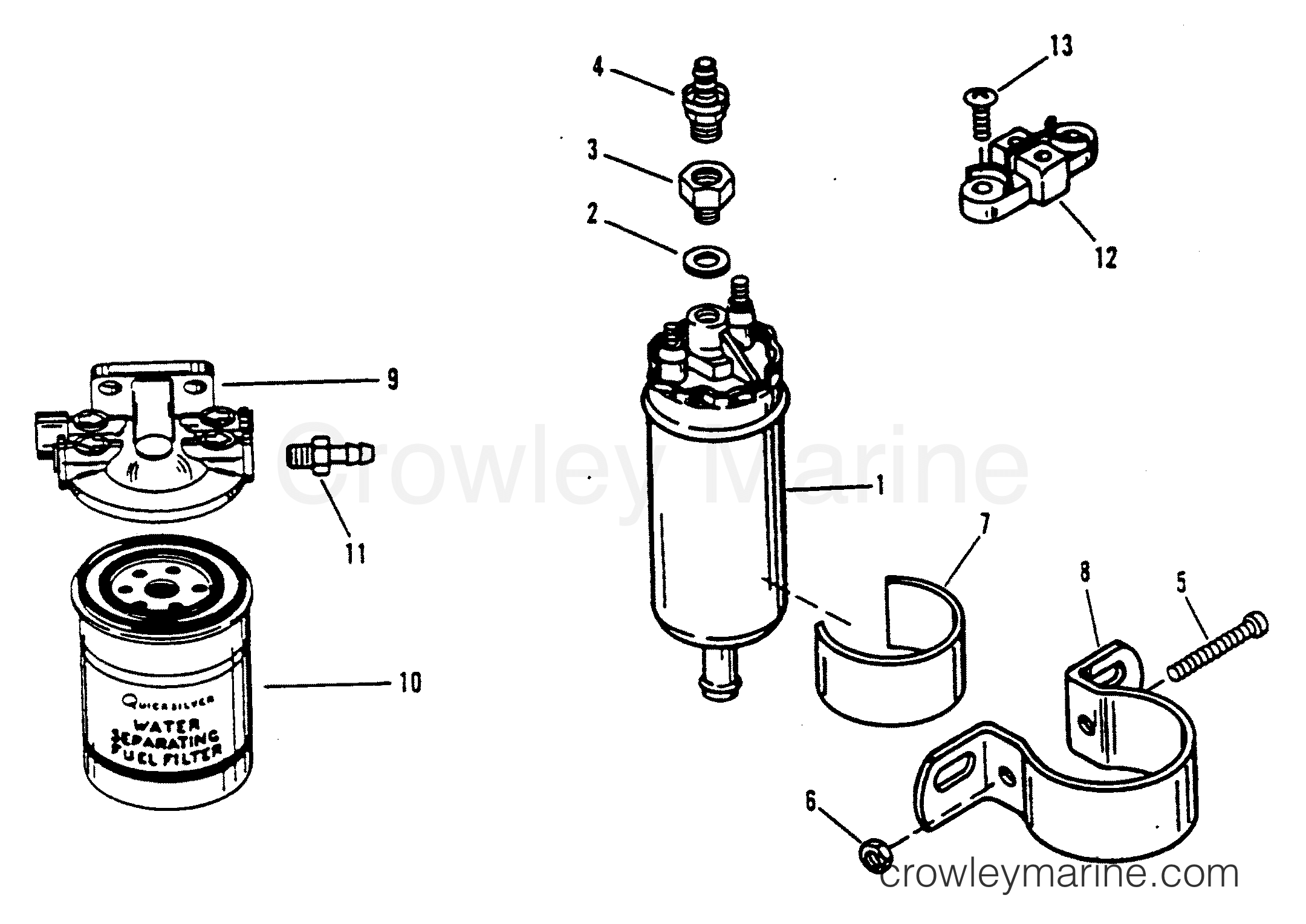 FUEL PUMP (DESIGN I) 1994 Race Outboard 2.5 OS [CL EFI] 1925242PH