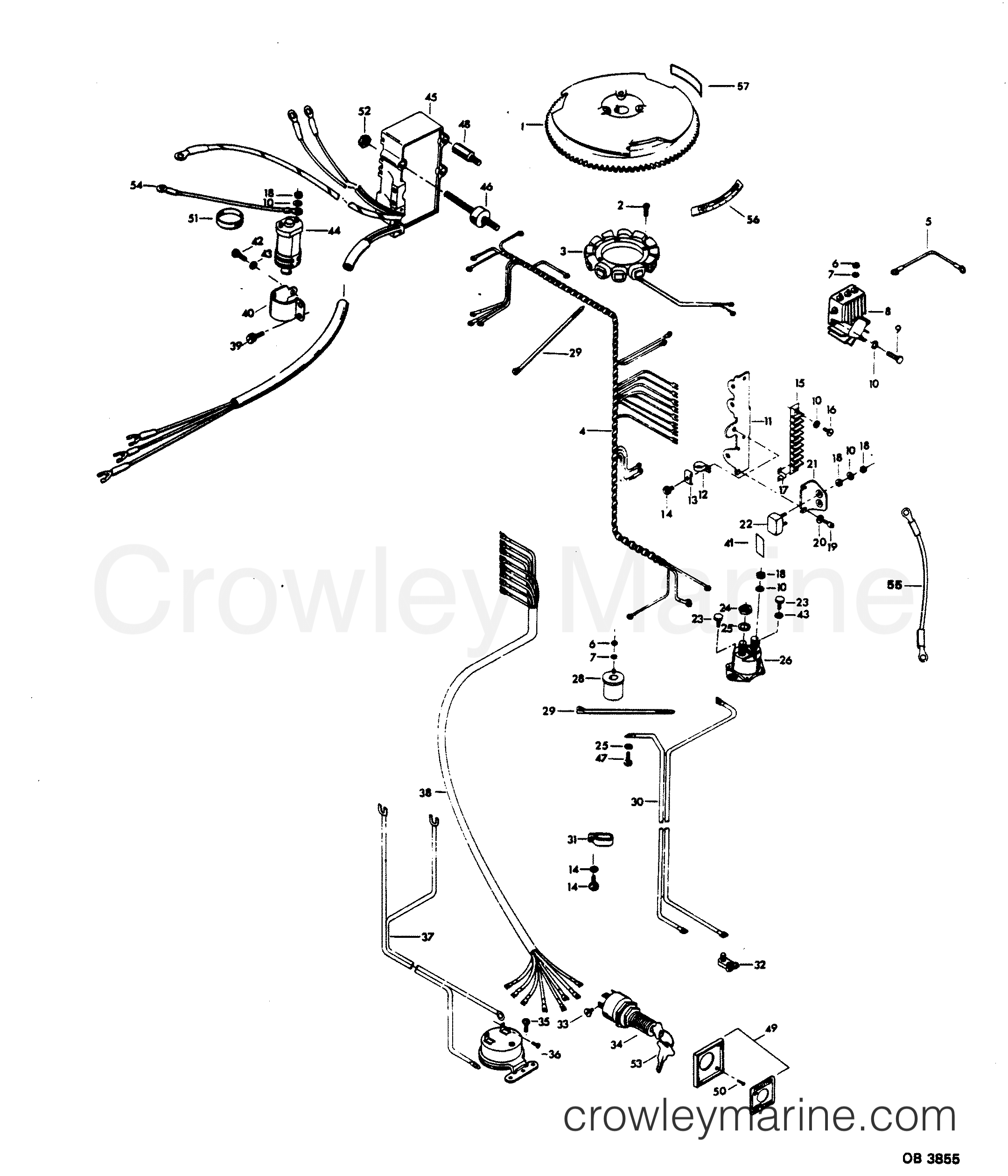 1983 Outboard 140 - 1408B3E - ELECTRICAL COMPONENTS