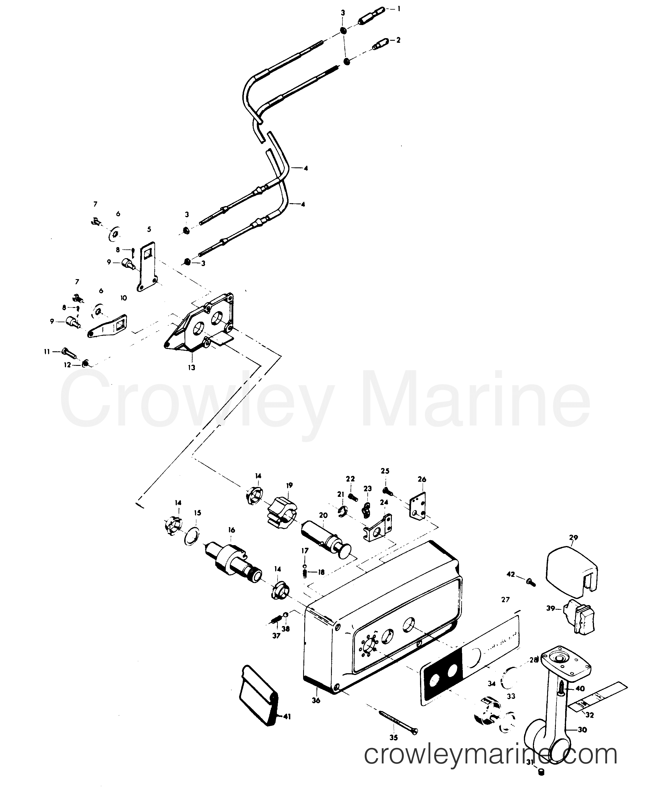 1979 Outboard 140 - H1400H79A - REMOTE CONTROL