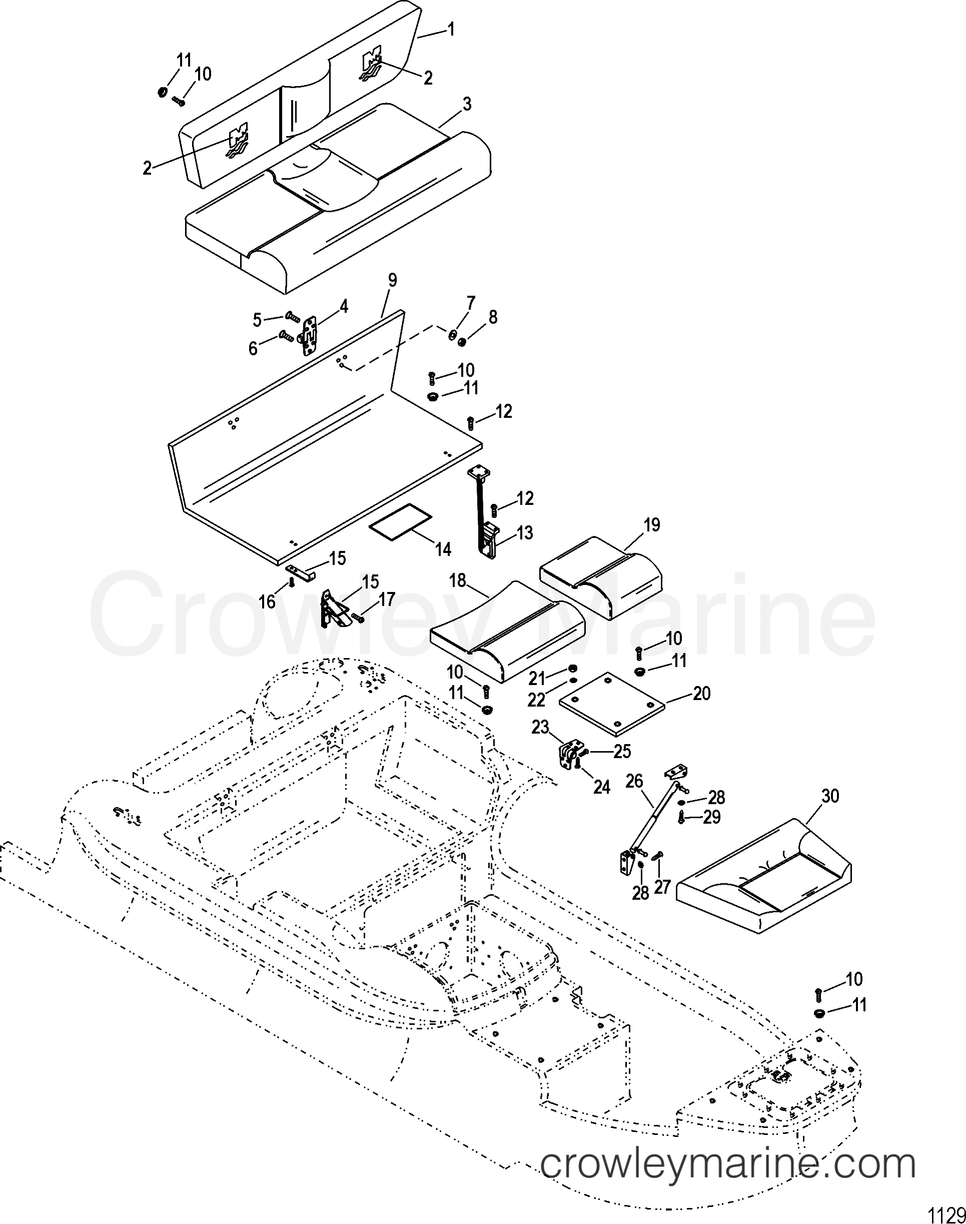 SEAT COMPONENTS 2004 Inflatable Boat [REL 2004] AA320DH4A