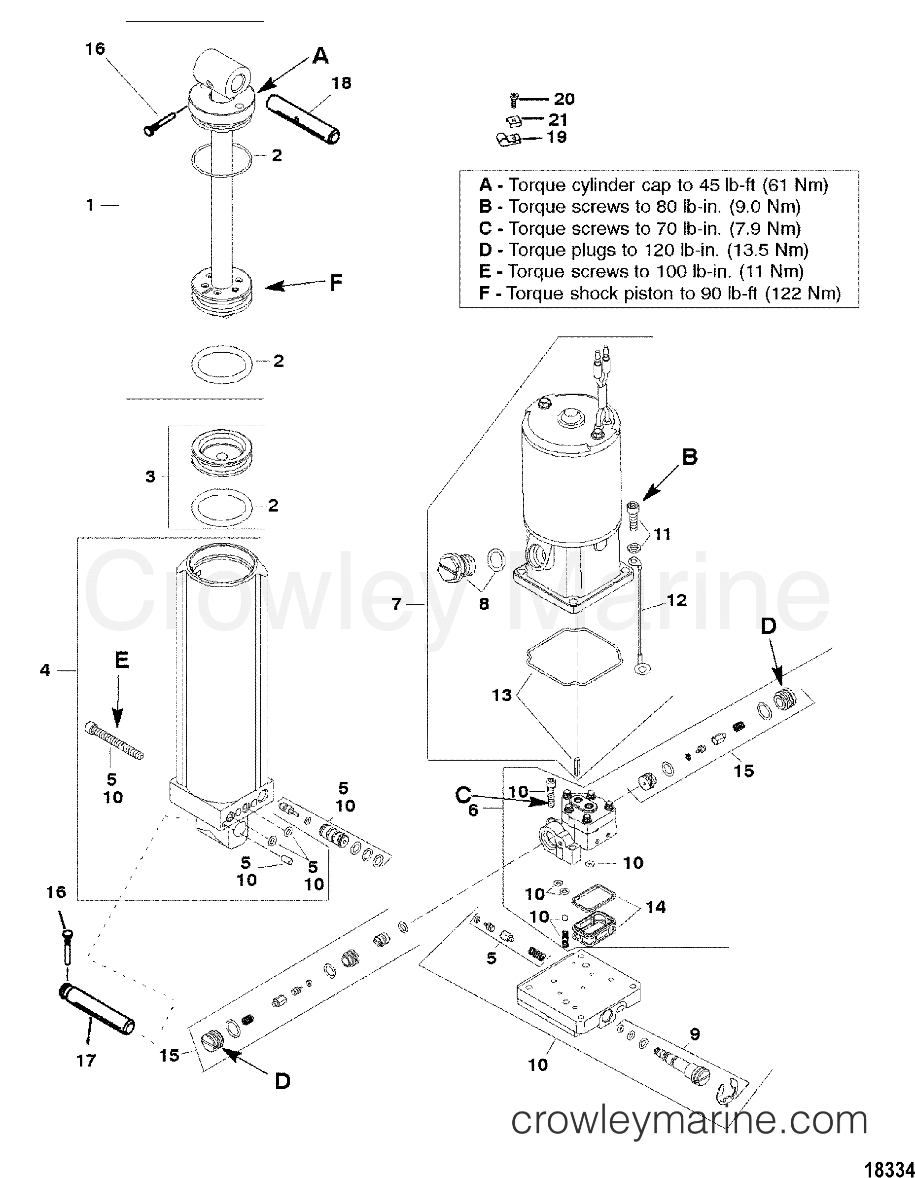 2002 Outboard 75 [ELPT 4] - 7F75412LD - POWER TRIM COMPONENTS