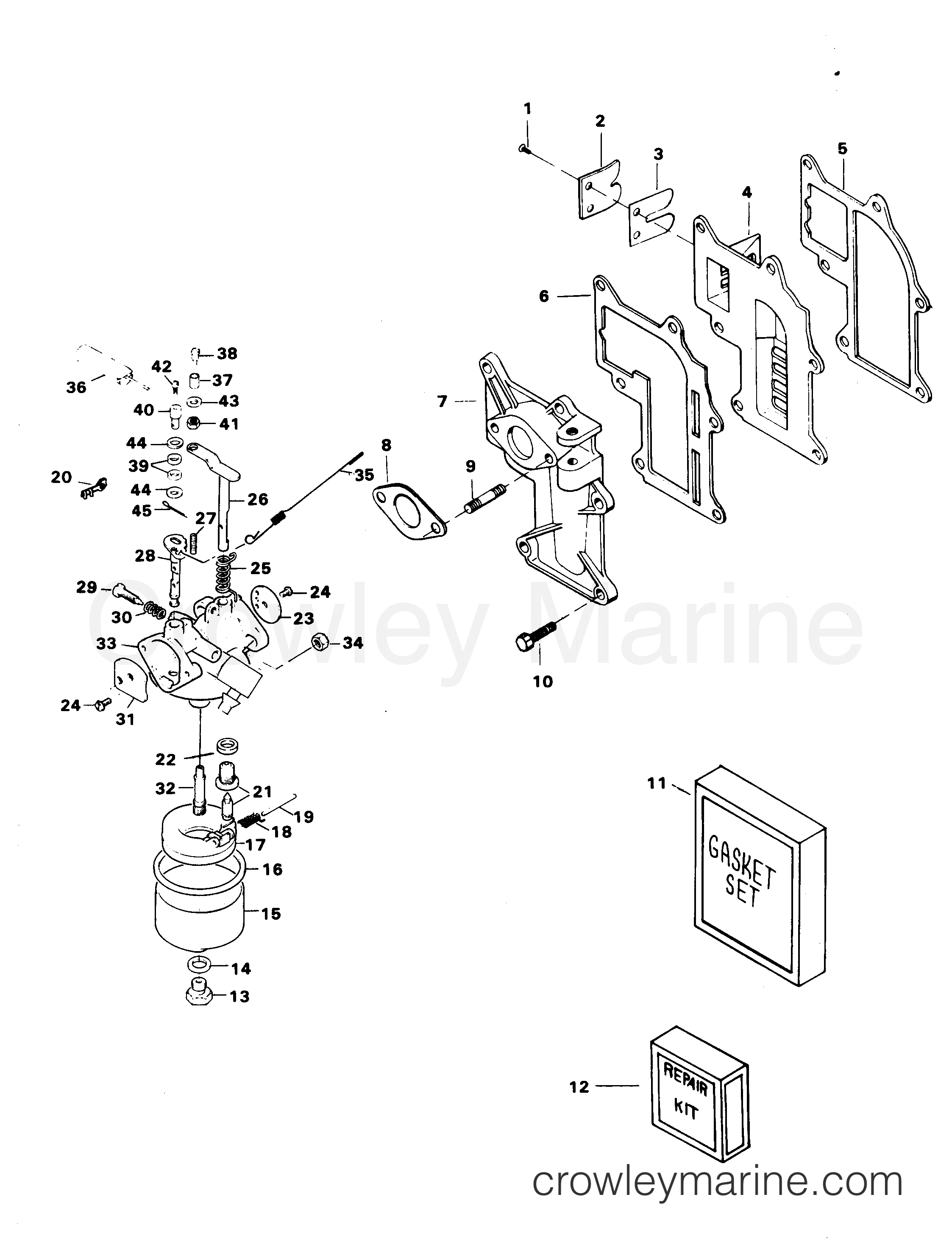 1984 Outboard 9.9 - 91C4D - FUEL SYSTEM