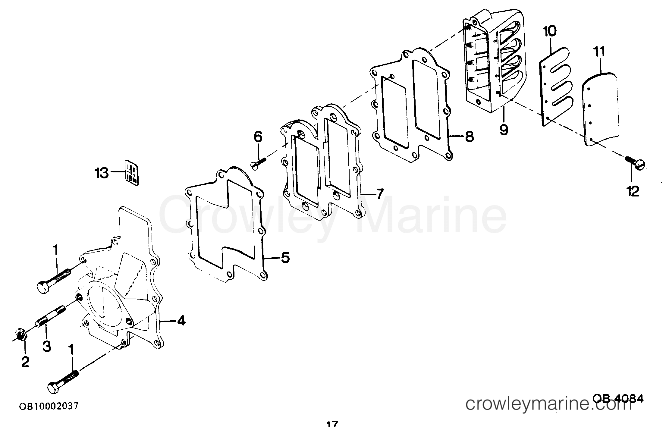 1986 Outboard 50 - 507FC6A [Force] - REED PLATE