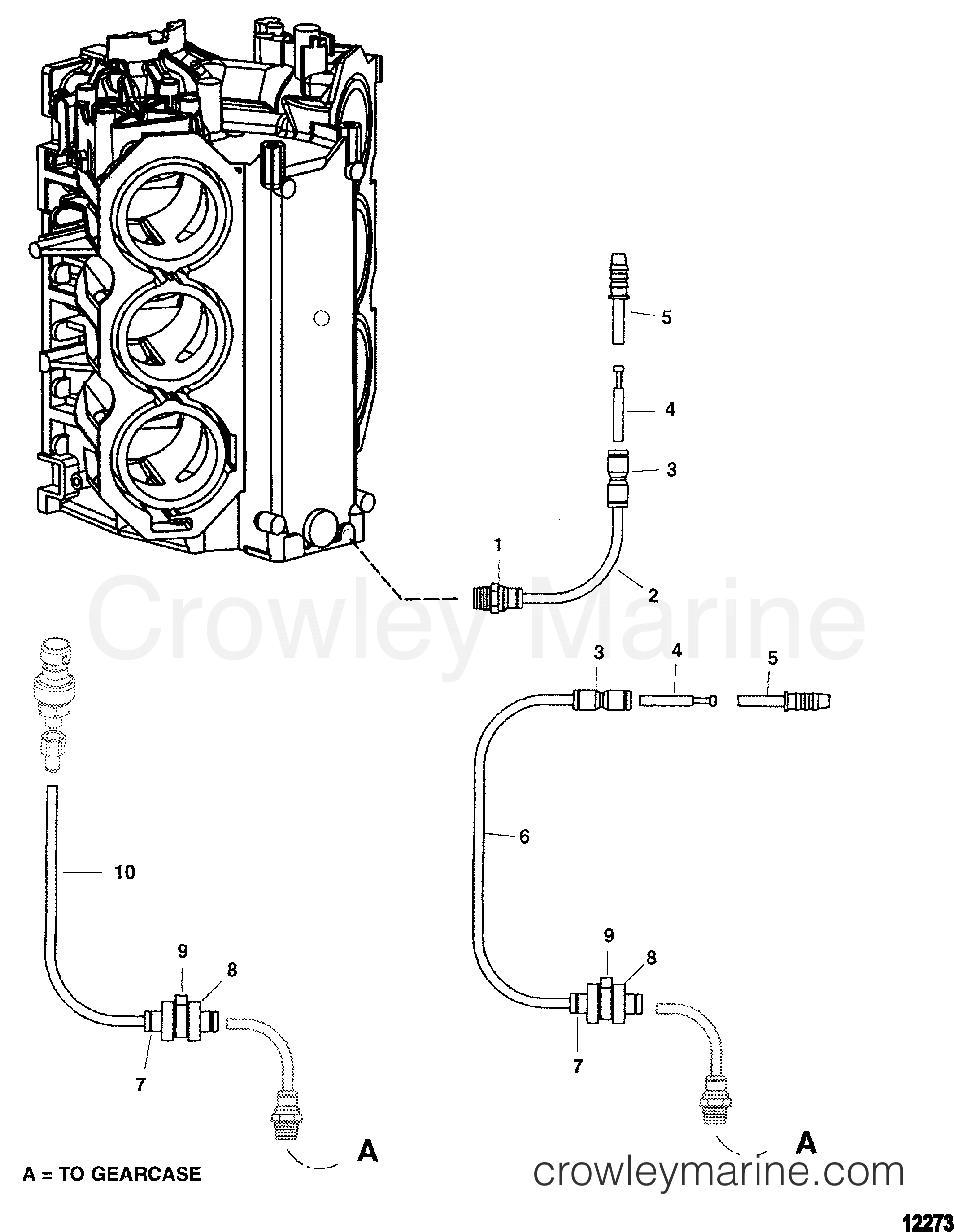 2000 Outboard 225DFI [XXL DIG SW] - 7225D930D - SPEEDOMETER/BLOCK PRESSURE SYSTEM