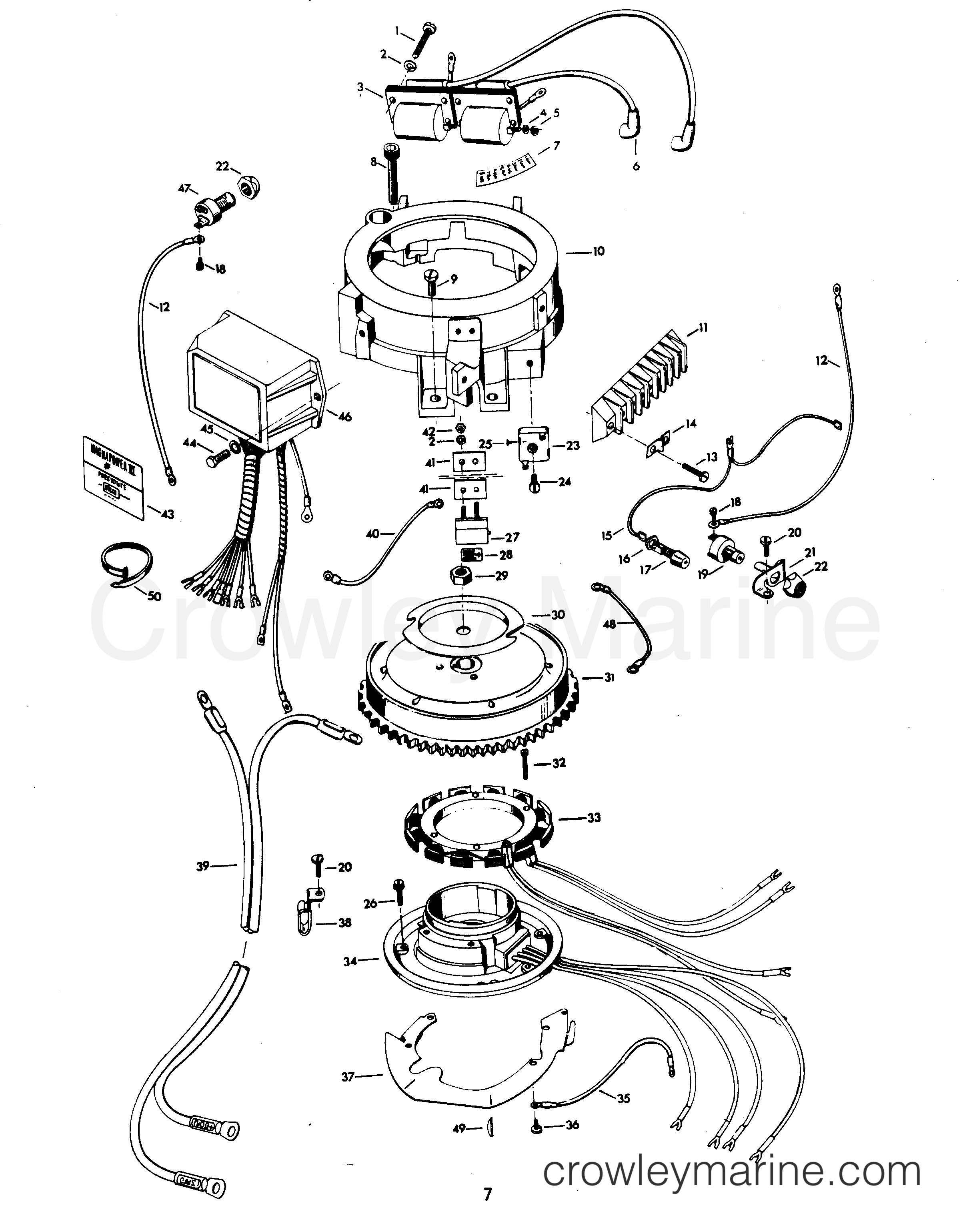 1979 Outboard 9.9 - 91B9A - ELECTRICAL COMPONENTS