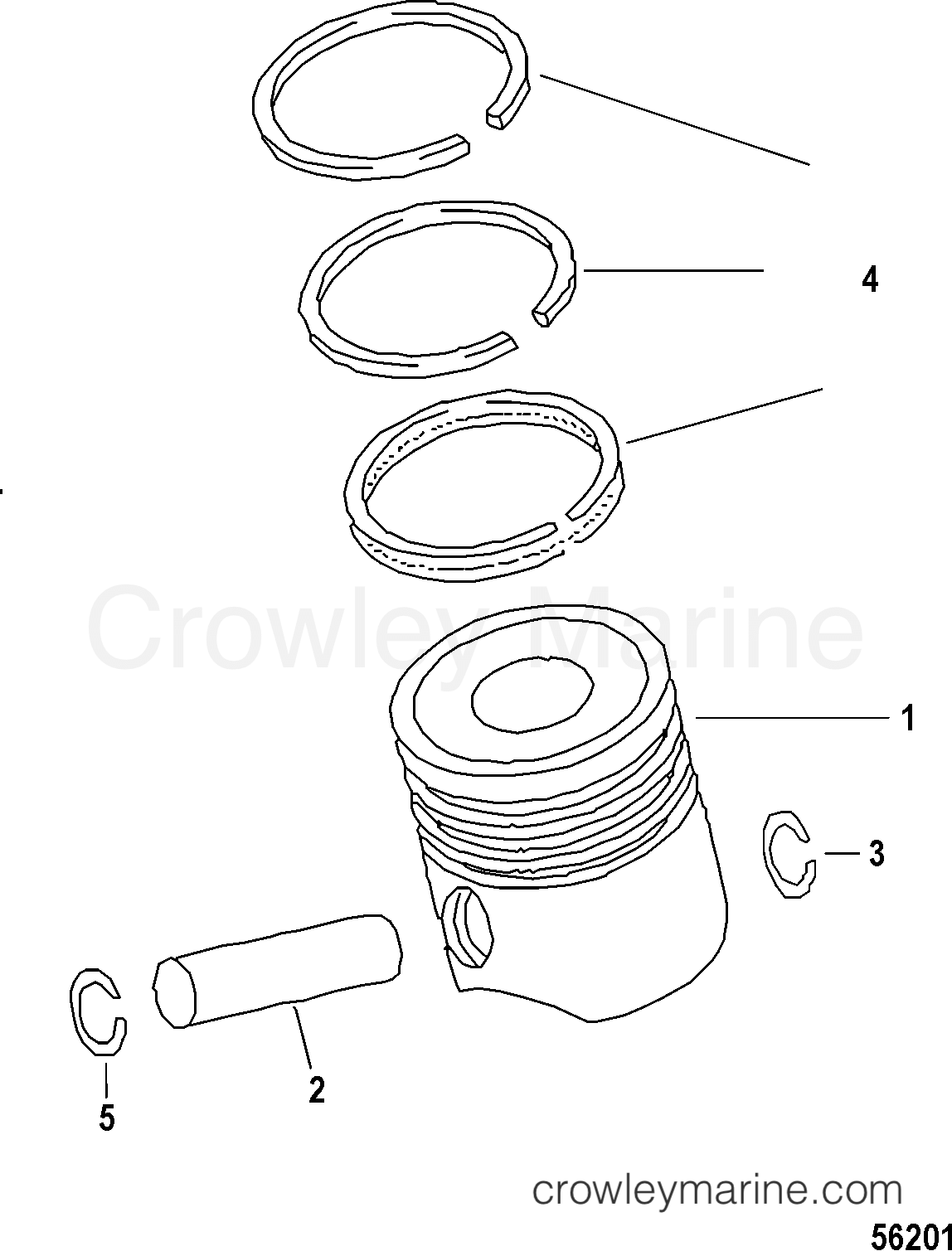 2012 Inboard Engine 3.0L TDI - 3D300004D - PISTON