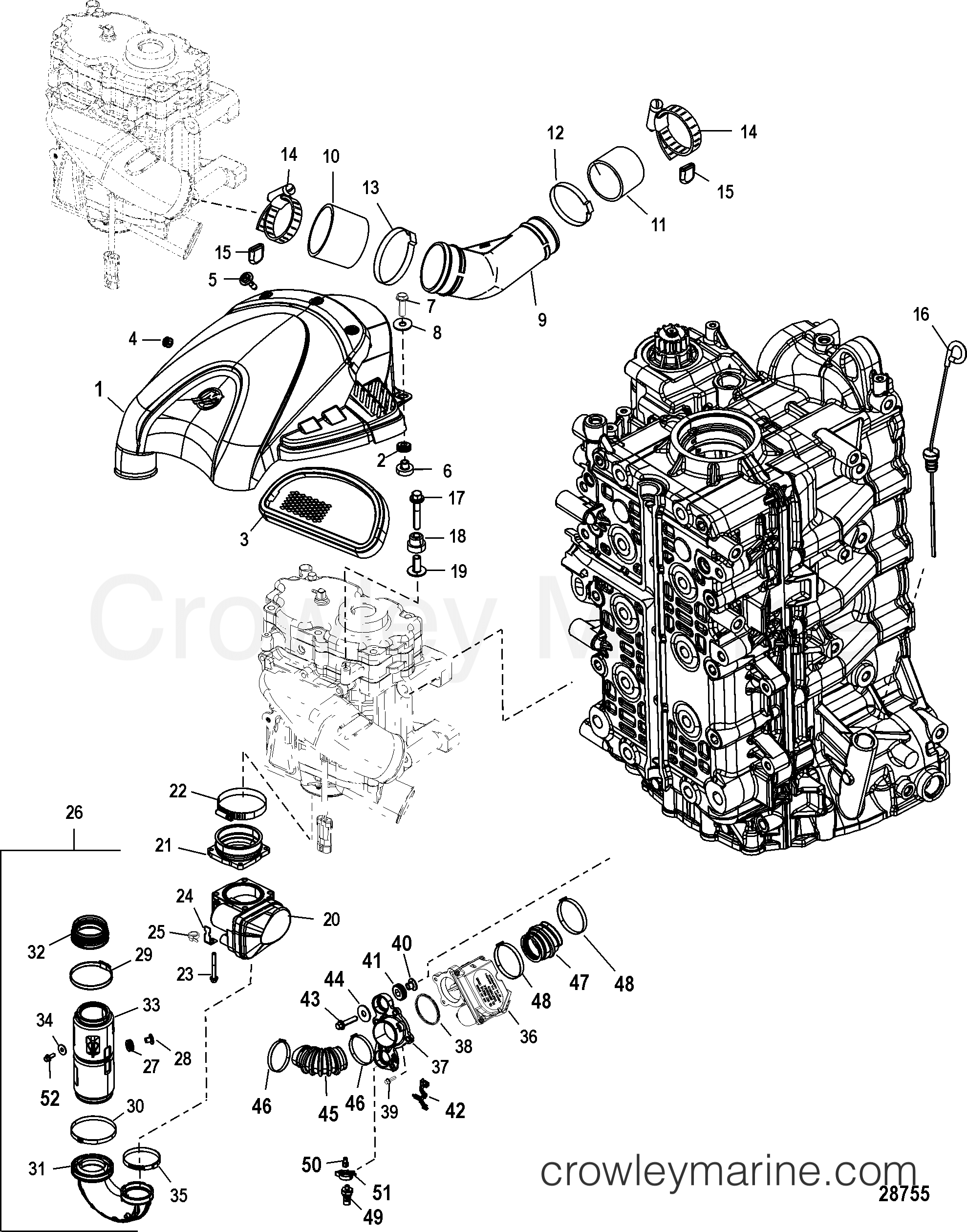 2006 Outboard 175 [L 4] - 7175V13ZB - INDUCTION COMPONENTS