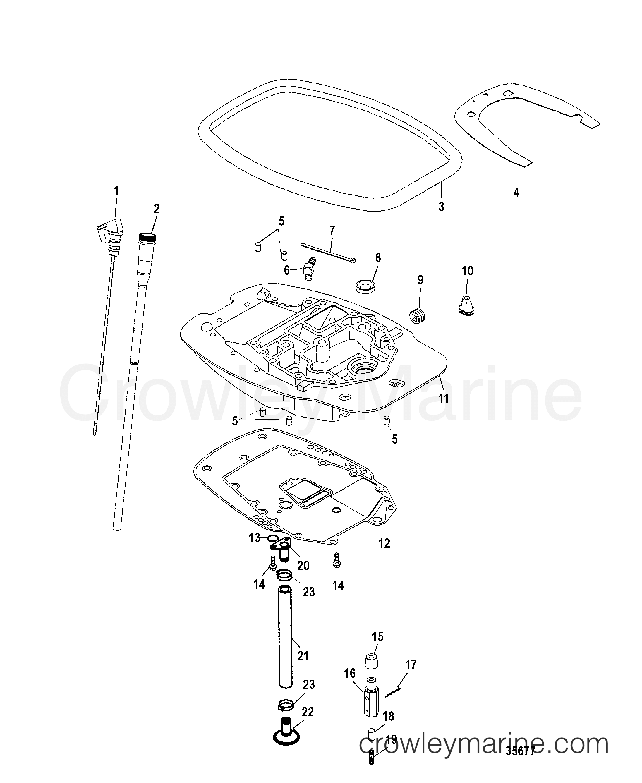 1998 Outboard 25 [ELPT 4] - 7F25412GD - ADAPTOR PLATE