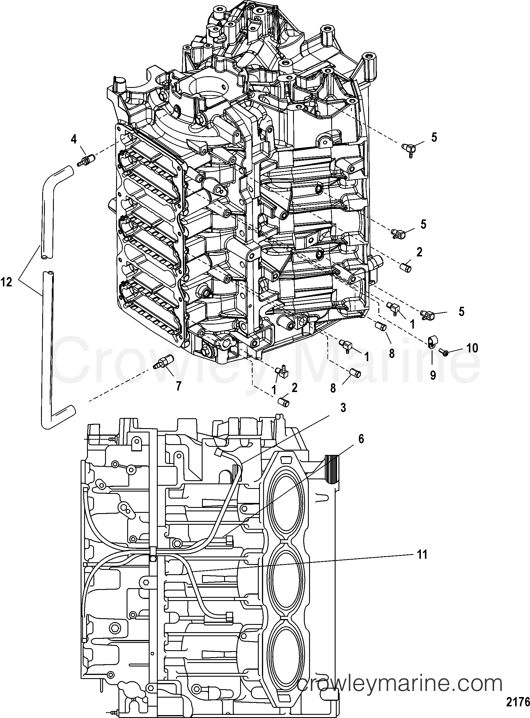 2003 Outboard 225 [XL EFI] - 722542AMF - PORT BLEED SYSTEM