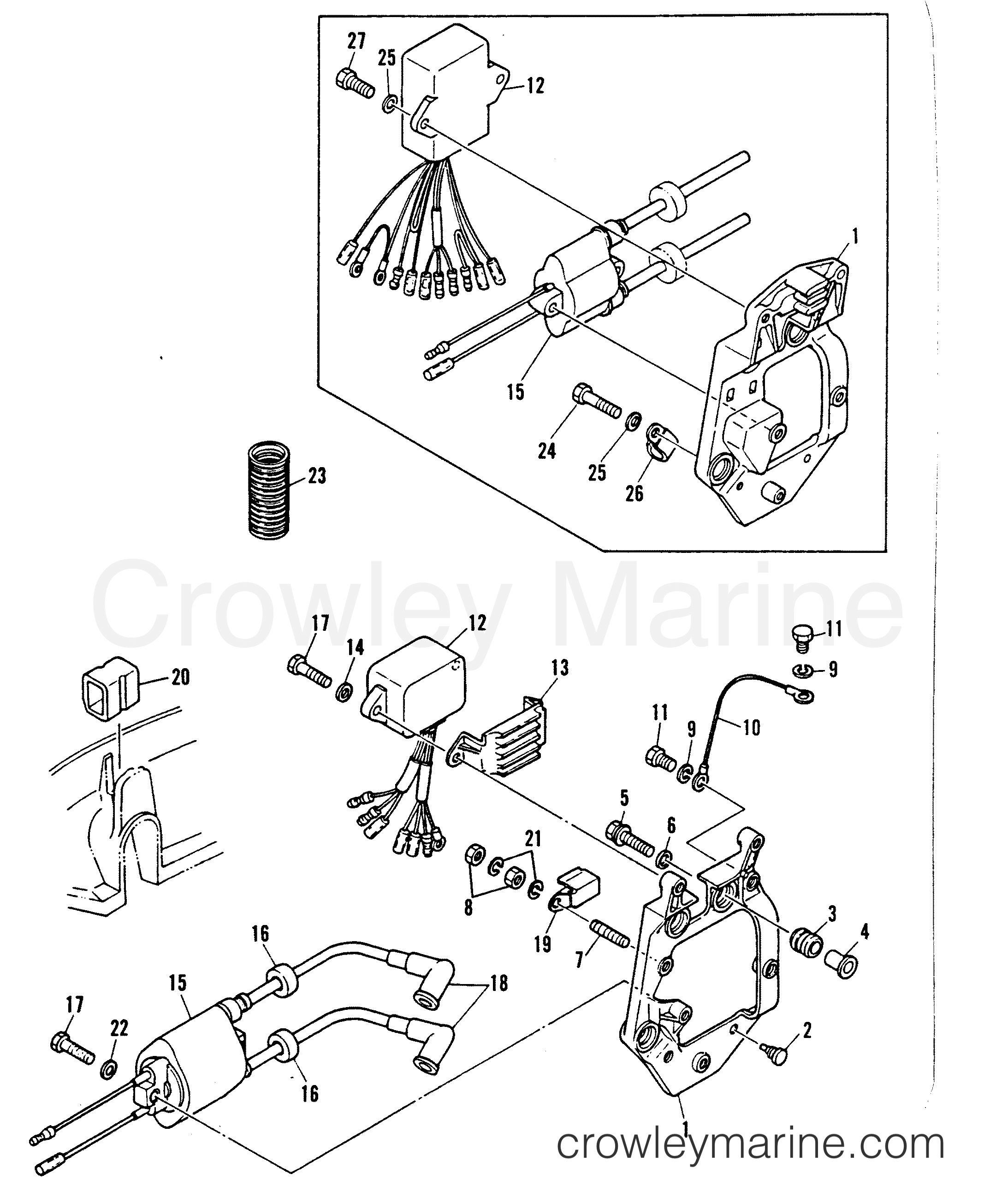 Serial Range Outboard 30A - 689-250101 AND UP [E] - C.D.I. IGNITION COMPONENTS
