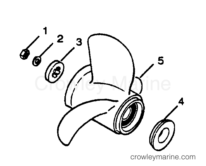 1989 Outboard 85 - 0C858F9C [Force] - FLARED HUB PROP