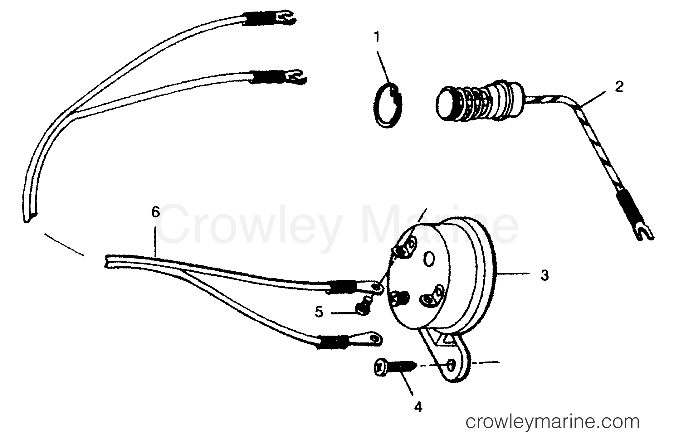 OVERHEAT BUZZER 1991 Outboard 50 H0507E91B [B] Crowley Marine