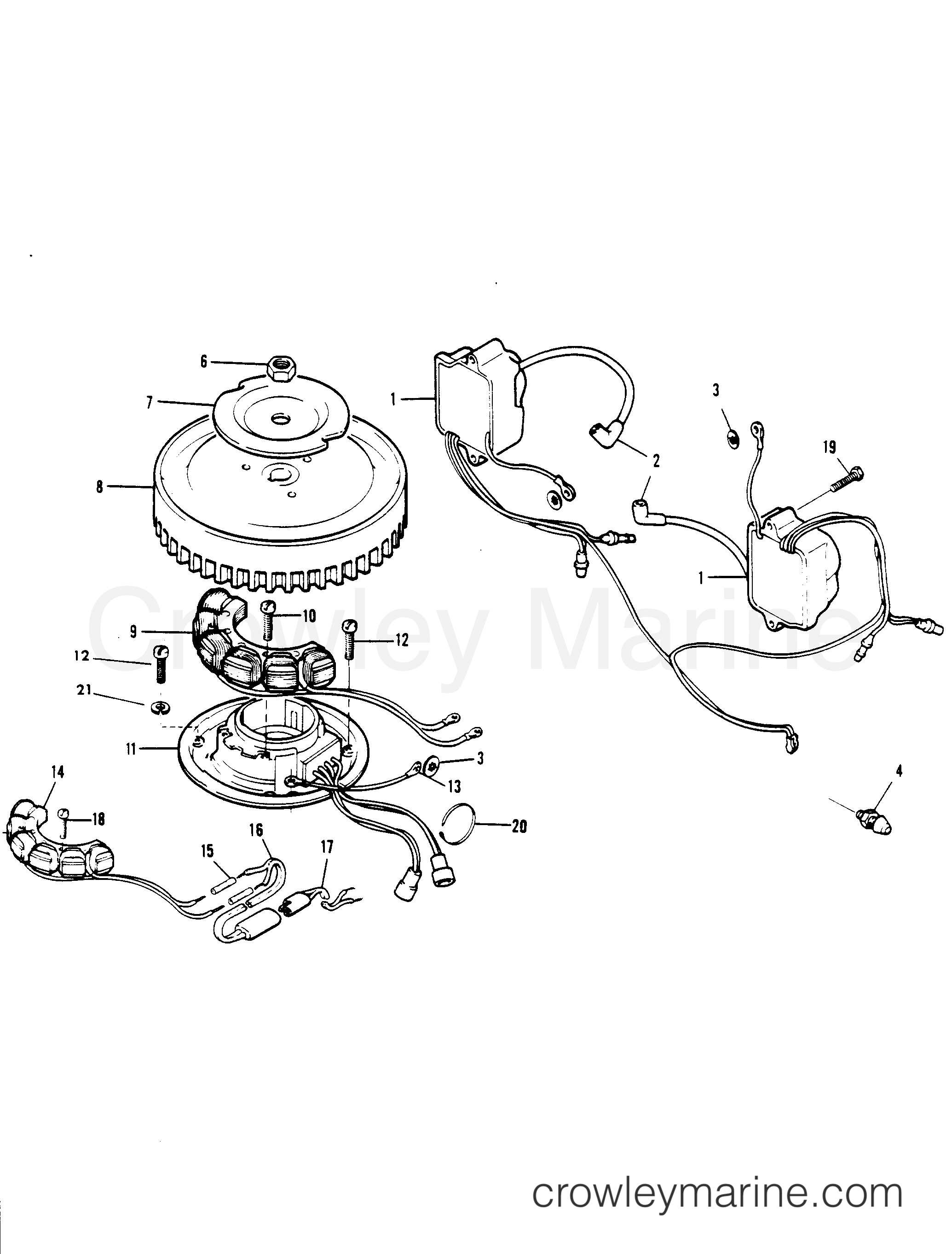 1978 Outboard 6 - H0060H78B [B] - ELECTRICAL COMPONENTS