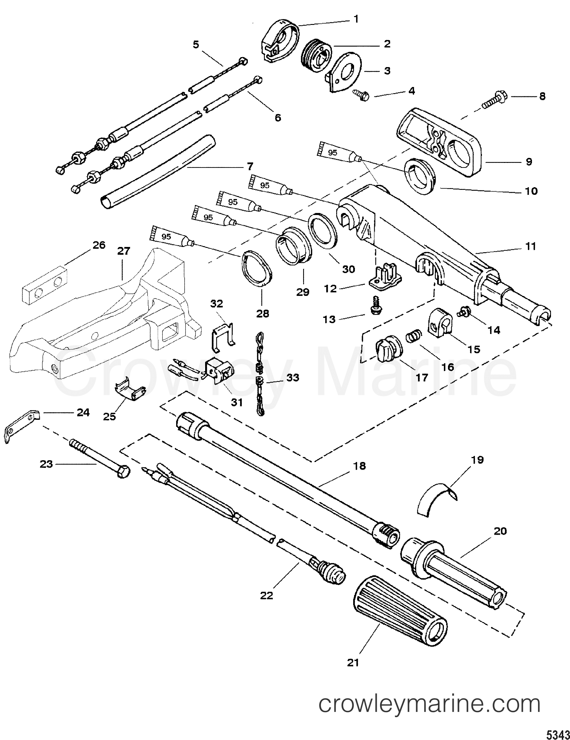 KNOB-THROTTLE Mercury 821972T